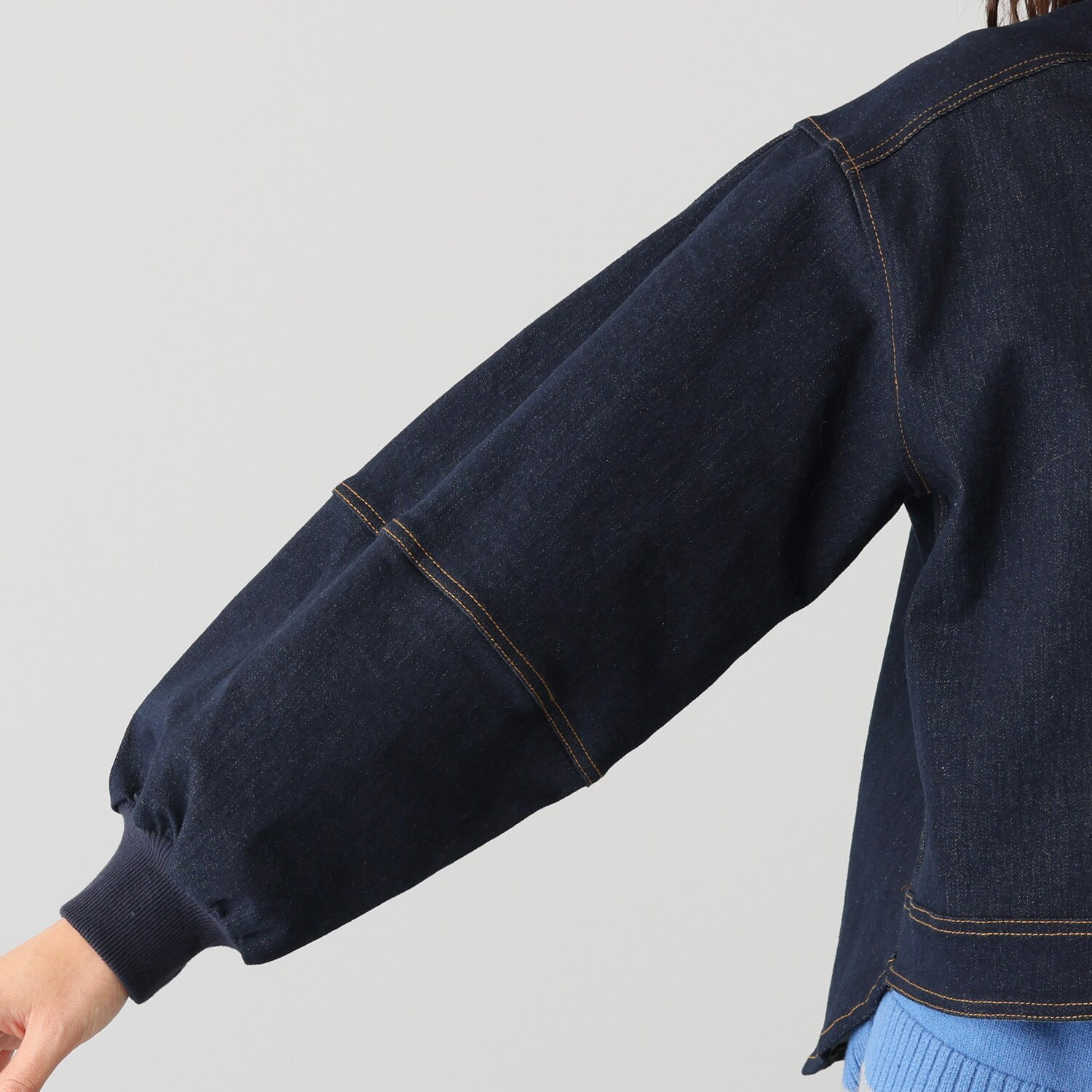 スタイル・ラヴィー 袖コンシャス デニムジャケット