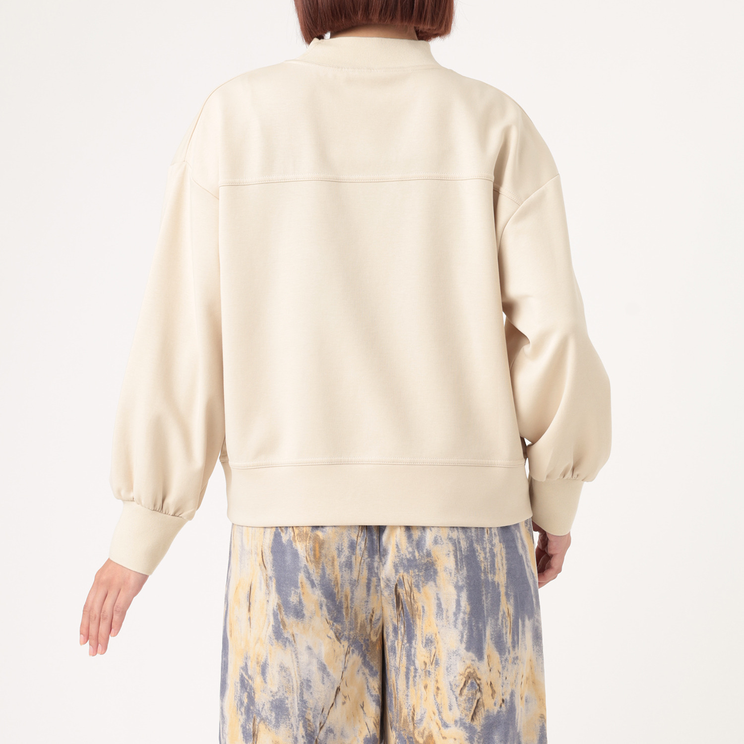 スタイル・ラヴィー ネコちゃん刺しゅう ダンボールニット プルオーバー