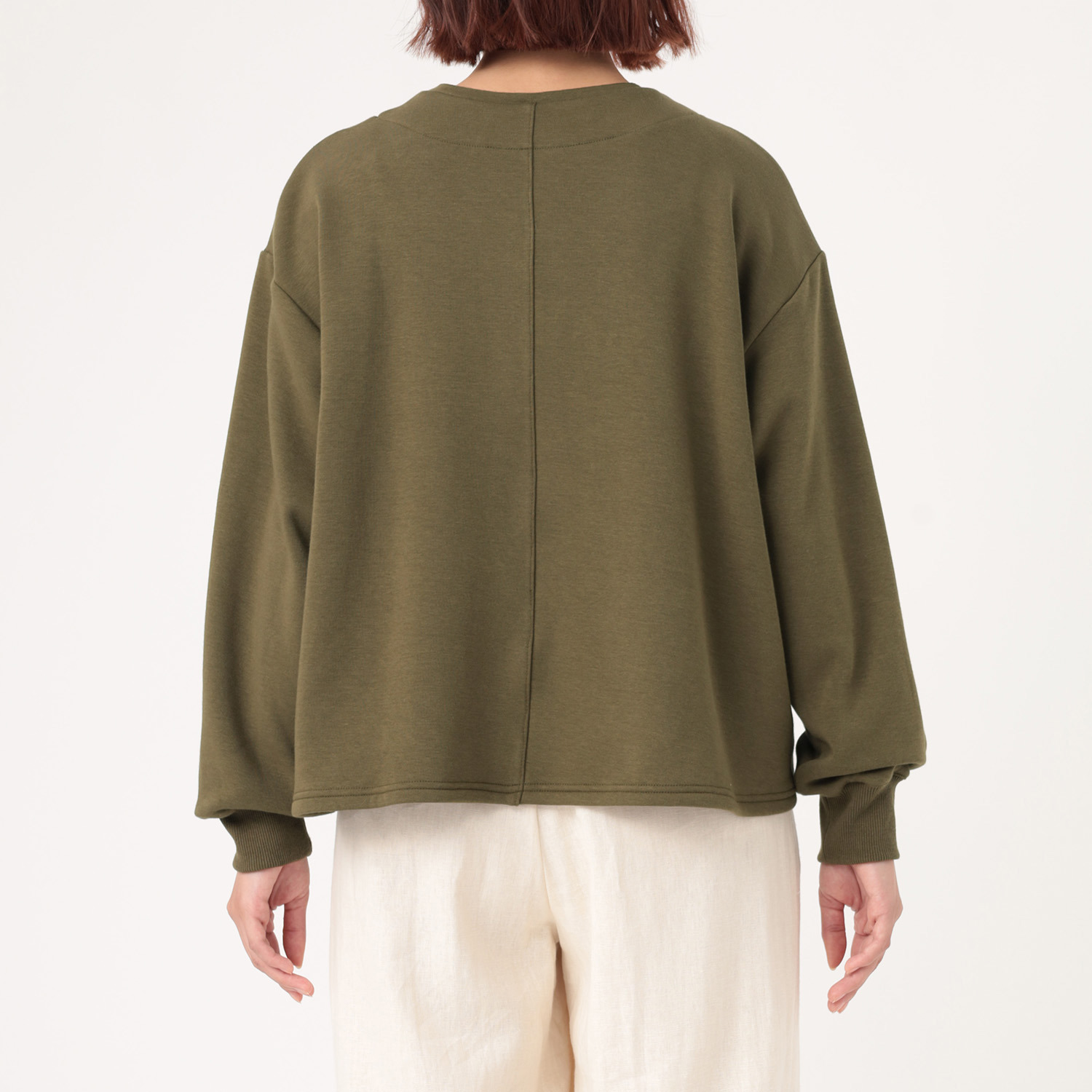 スタイル・ラヴィー フロッキーロゴ アクセント 裏ボアプルオーバー