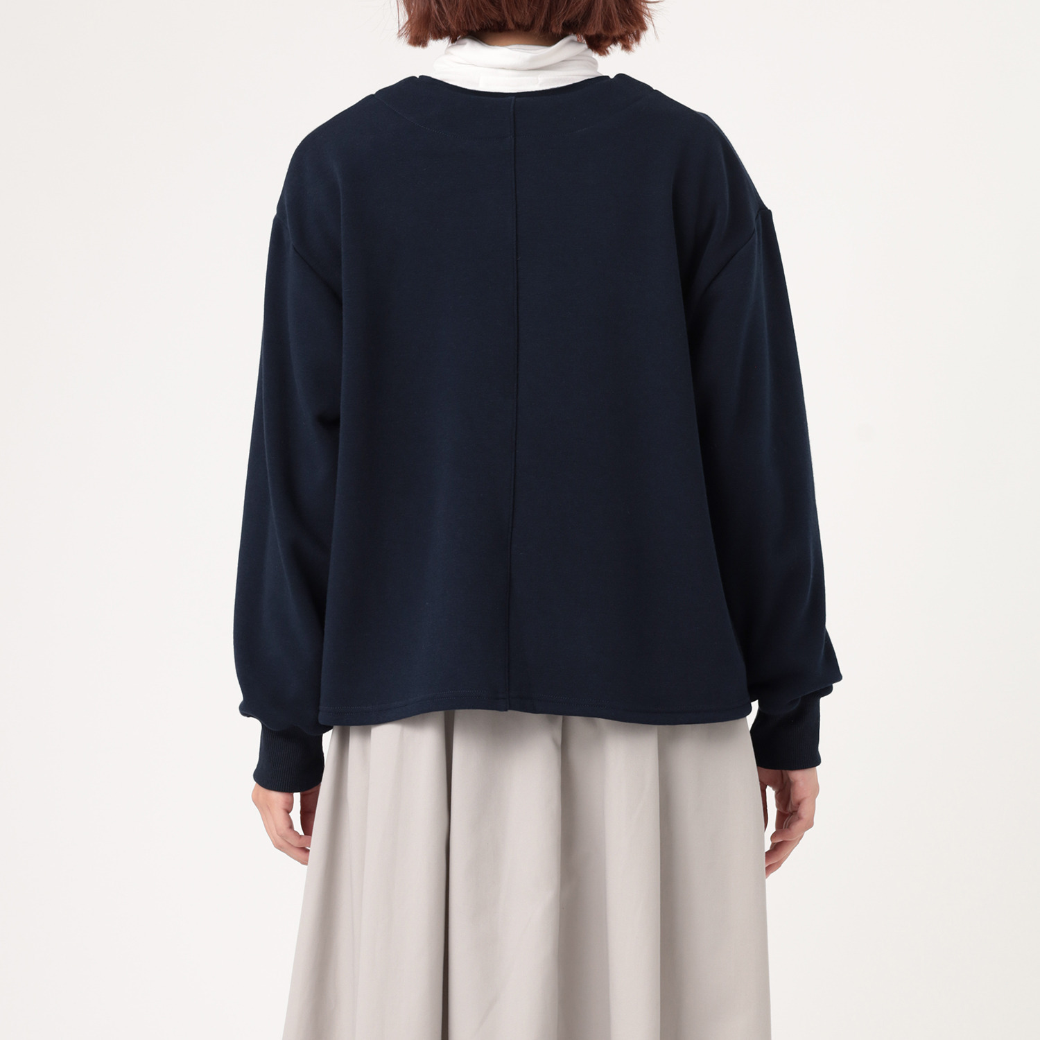 スタイル・ラヴィー フロッキーロゴ アクセント 裏ボアプルオーバー