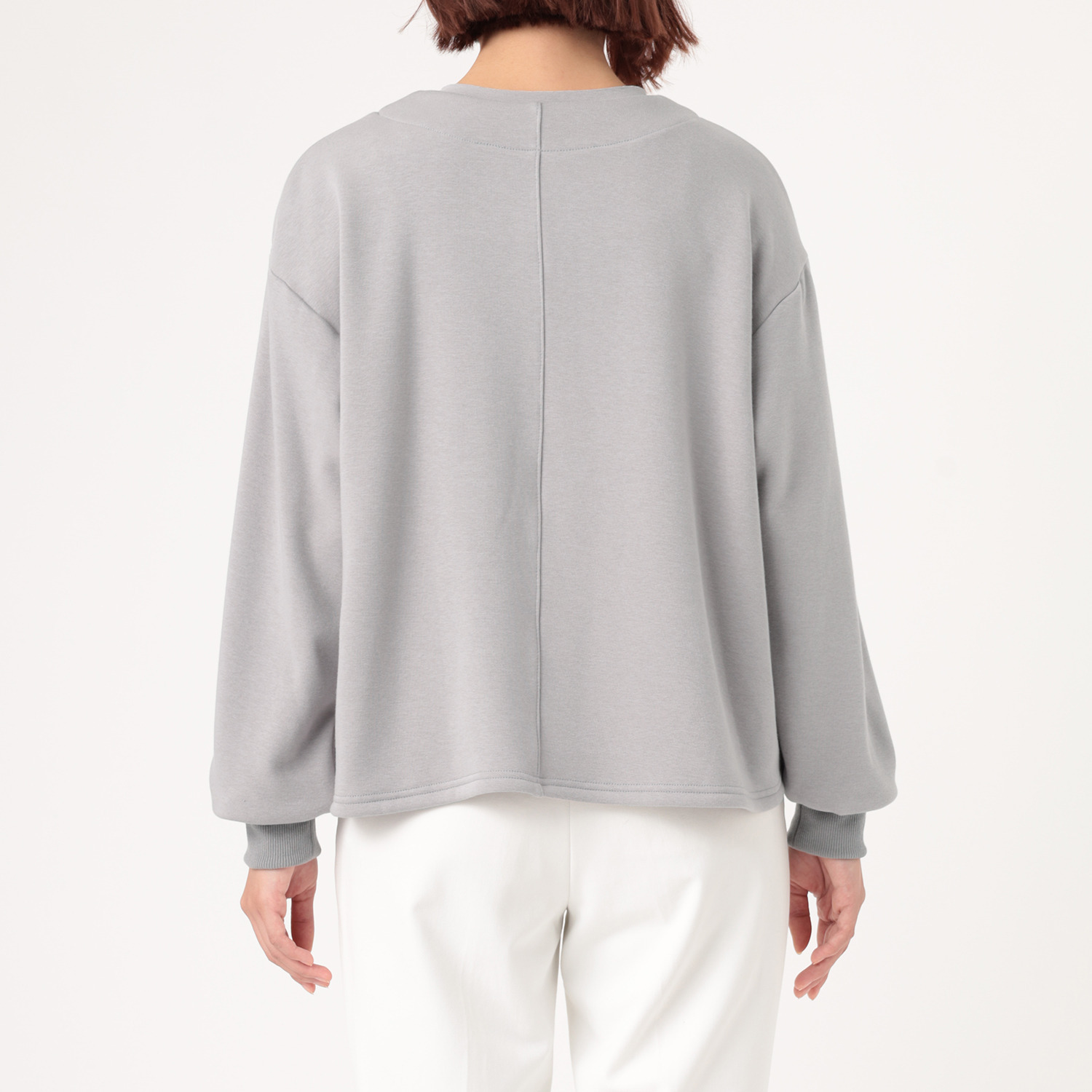 スタイル・ラヴィー フロッキーロゴ アクセント 裏ボアプルオーバー