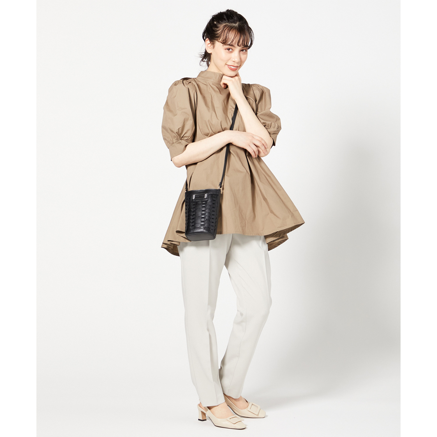 ヴィーガンヴュー Ｖメッシュ バケツ型 スマホポシェット