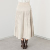 ヨーコモリモト プリーツ＆ティアード ２ウェイデザイン ロングスカート