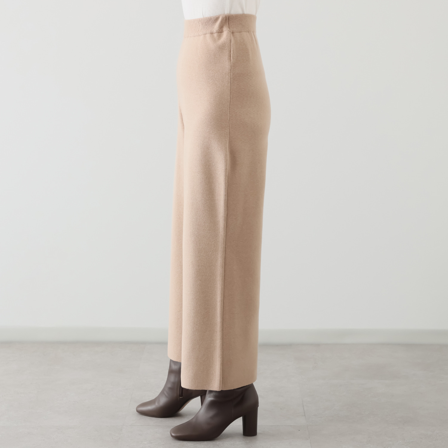 バーチ　ドゥエ 快適着心地！ ニットワイドパンツ