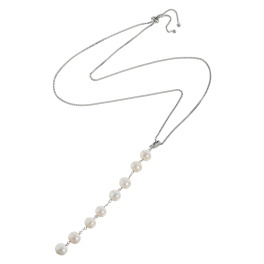 ＹＵＩＤＡＭＡ 淡水パール ＣＺクリッカー ロングライン モードスタイル Ｙ字ペンダント