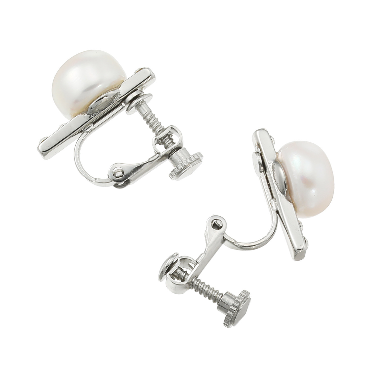 ＹＵＩＤＡＭＡ 淡水パール＆ プレシオサ社製 クリスタルガラス エレガントモードスタイル ステンレス イヤリング／ピアス