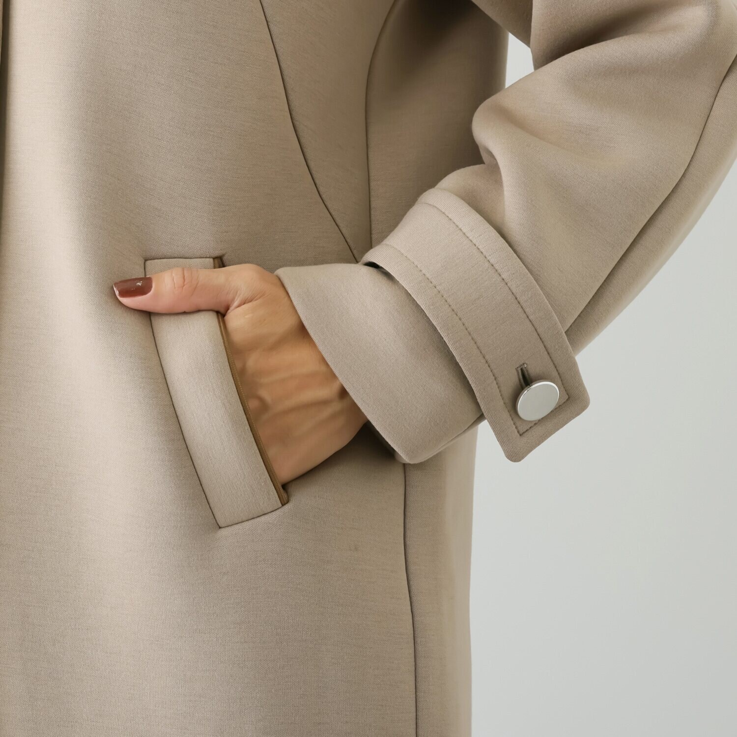 アンリック　オー　ブルー ソフトダンボール スタイリッシュ ステンカラーコート