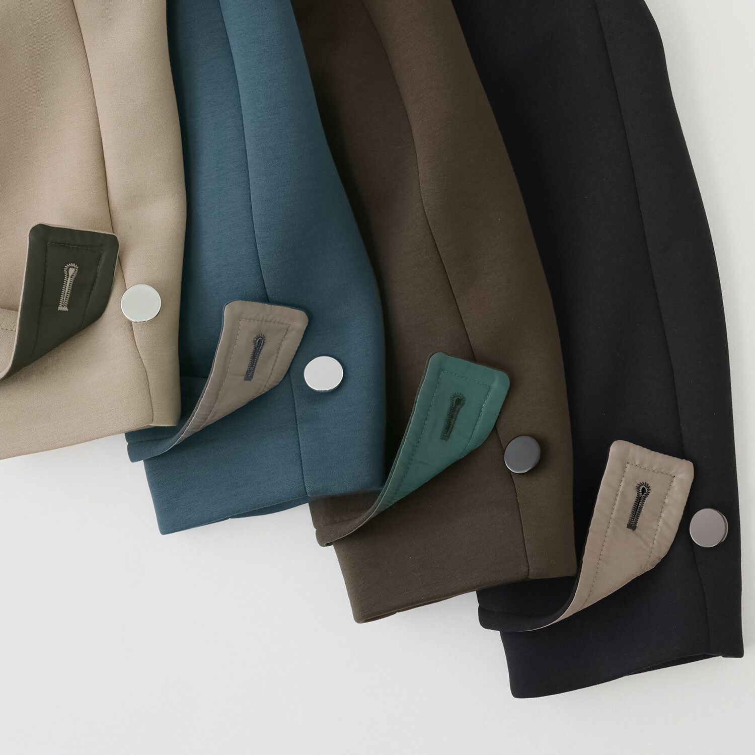 アンリック　オー　ブルー ソフトダンボール スタイリッシュ ステンカラーコート