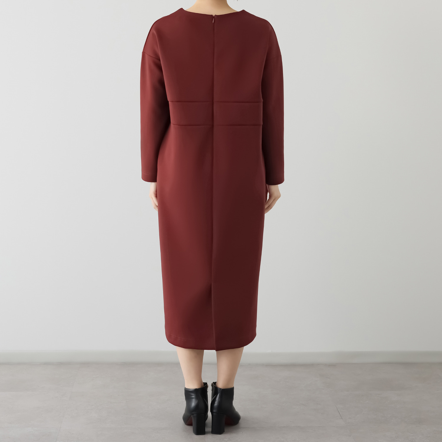 トマケトマ ダンボールニット ウエスト切替 ワンピース