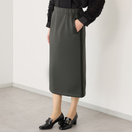 ミューリエ 大人フェミニンな スポーティーミックス サイドラインスカート