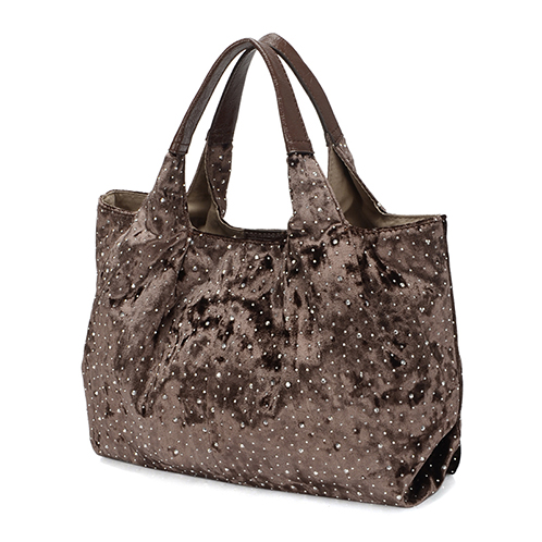 ラルジュ　ベロア　ホットフィックス　トートバッグ