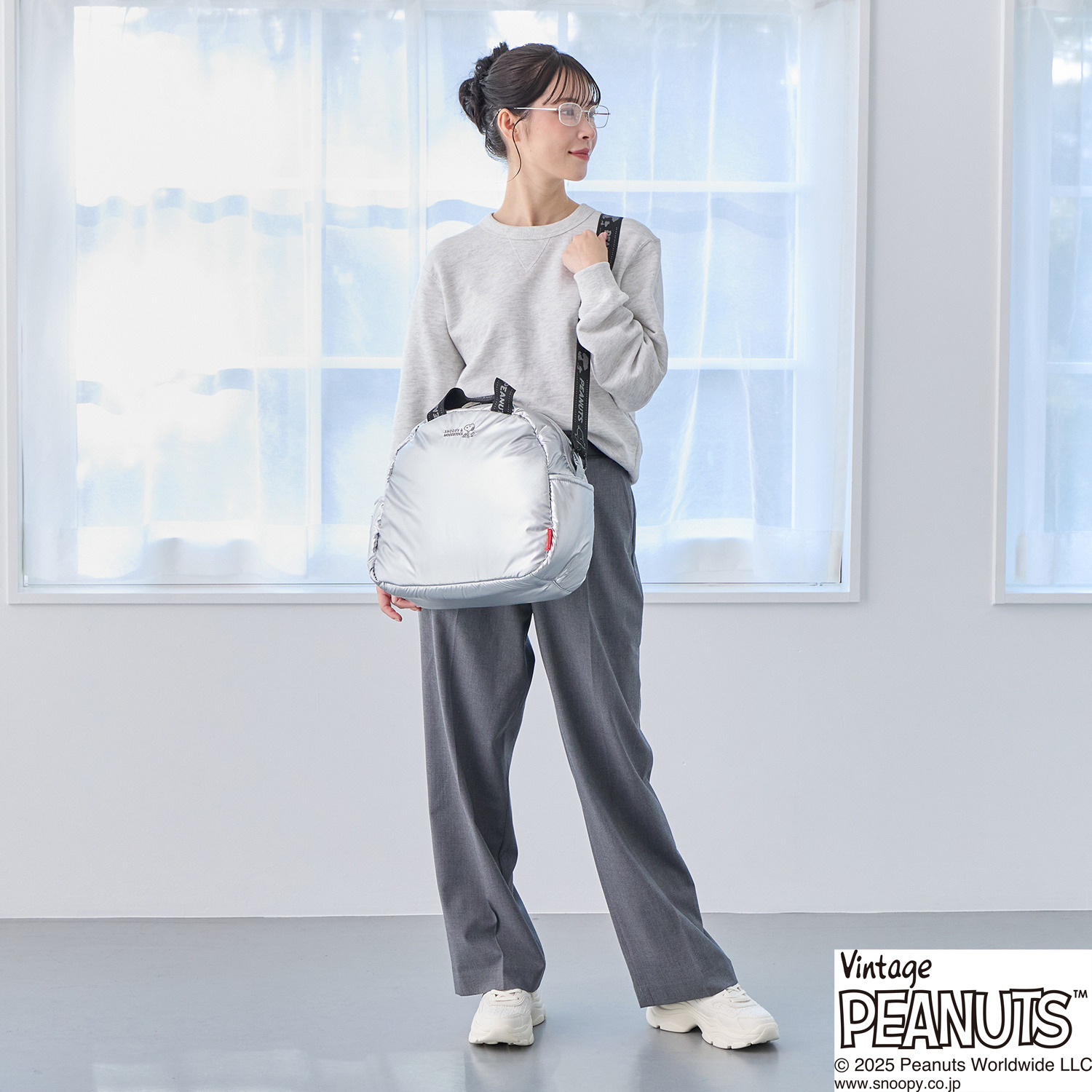 ルートート ピーナッツ フワかる ショルダートートバッグ