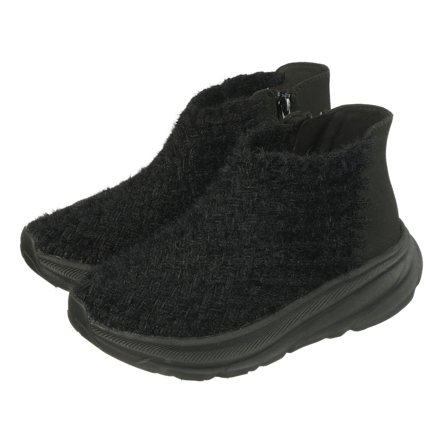 ゴムゴム ブランド誕生１０周年 新素材！　洗える ふわもこゴムメッシュ 厚底ショートブーツ