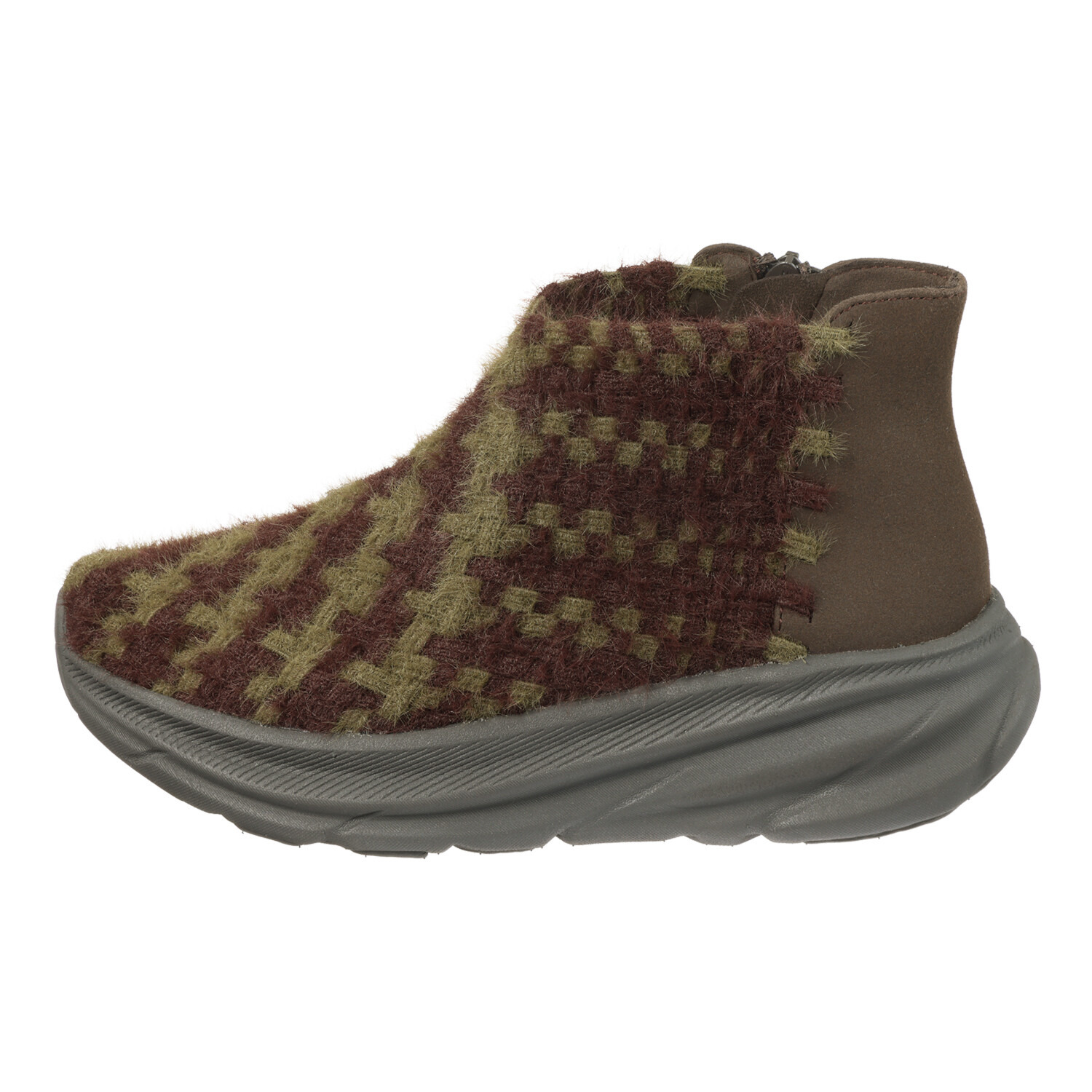 ゴムゴム ブランド誕生１０周年 新素材！　洗える ふわもこゴムメッシュ 厚底ショートブーツ