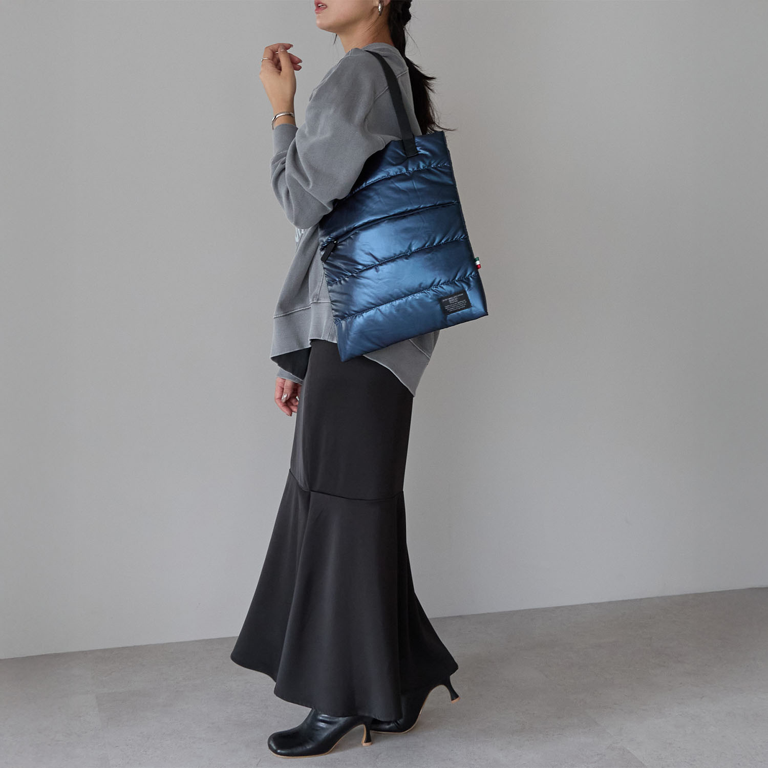 グッシオイタリー キルティング トートバッグ＆ ショルダーバッグセット