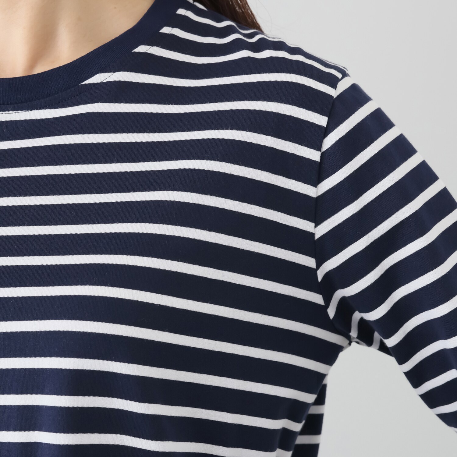 亀　恭子セレクト！ シャルルポ 日本製 ギザコットン混 長袖プルオーバー