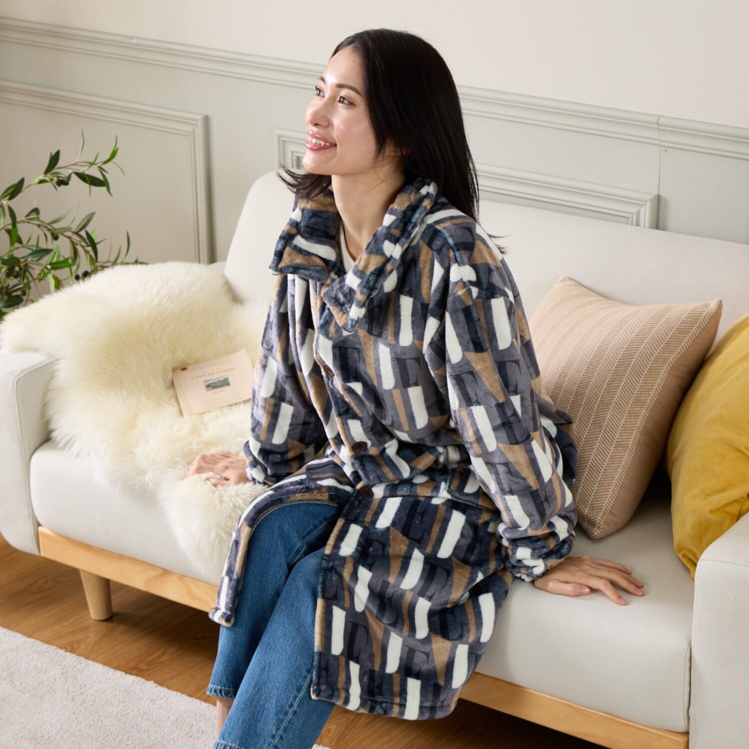 ＥＬＬＥ　ＨＯＭＥ ウィンターコレクション 着る毛布