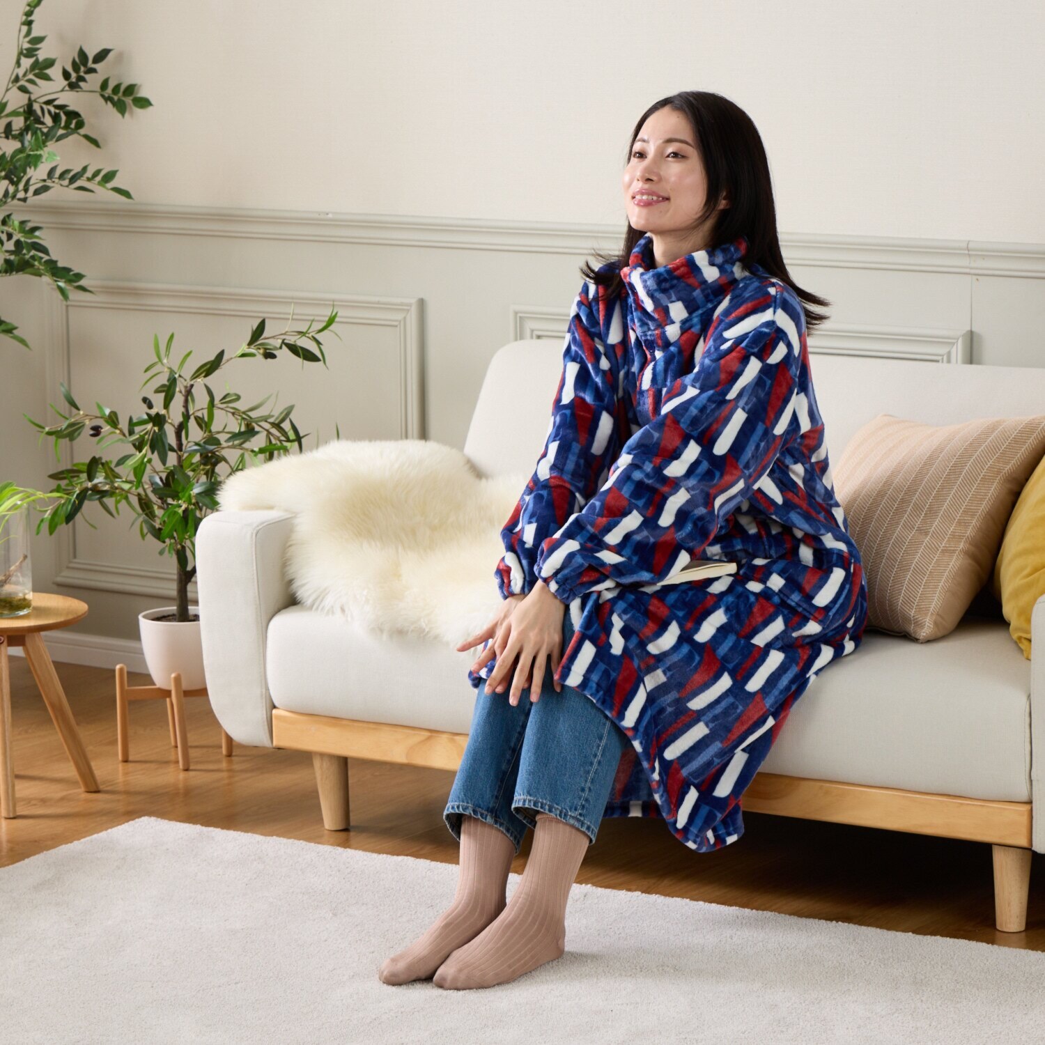 ＥＬＬＥ　ＨＯＭＥ ウィンターコレクション 着る毛布