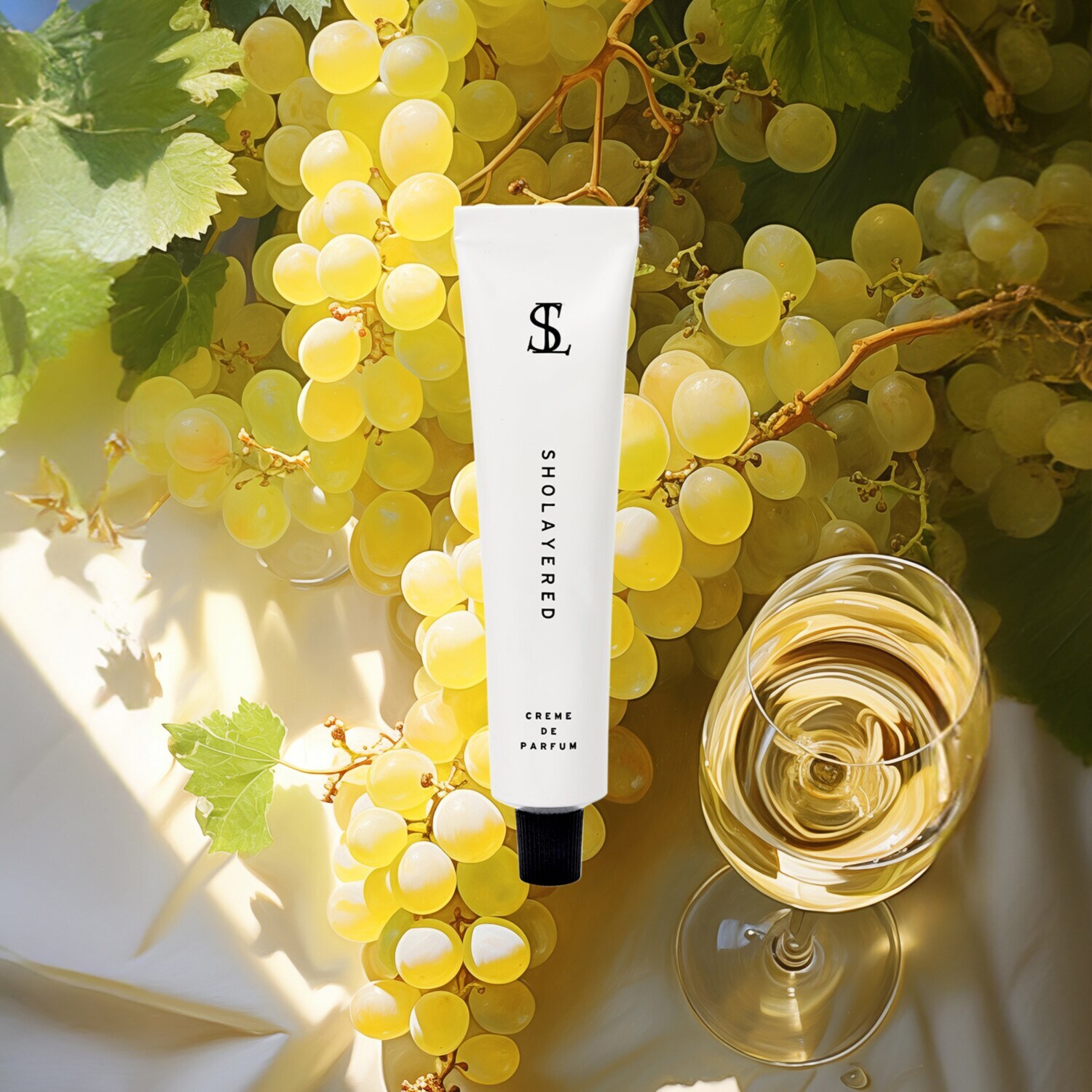 ショーレイヤード 爽やかな香りが ほのかに広がる ハンドクリーム クレムドゥパルファム “シャンパン” “フレッシュペア” 特別セット 
