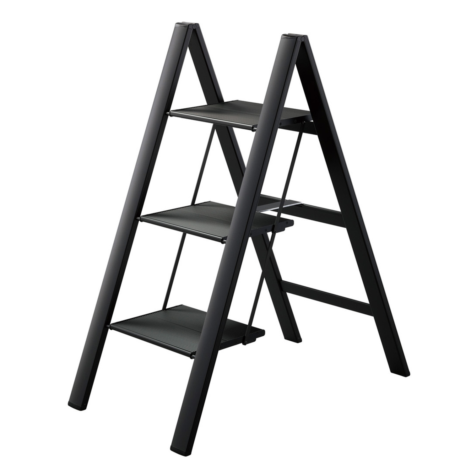 創業７０周年の 国内老舗メーカー発！ 幅広ステップなのに すっきり畳める スリムステップ３段