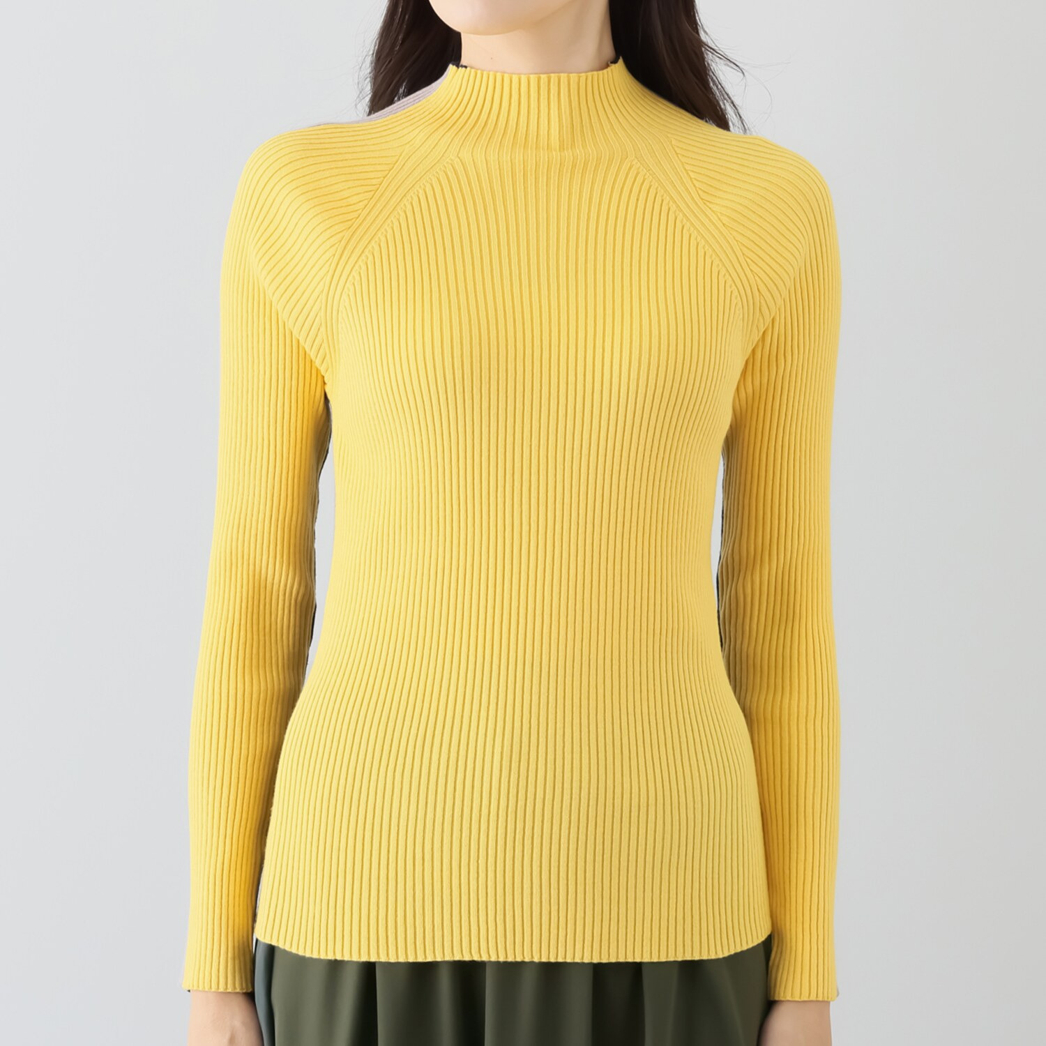 コイビトミサキ 前後２ウェイ 配色ニットプルオーバー