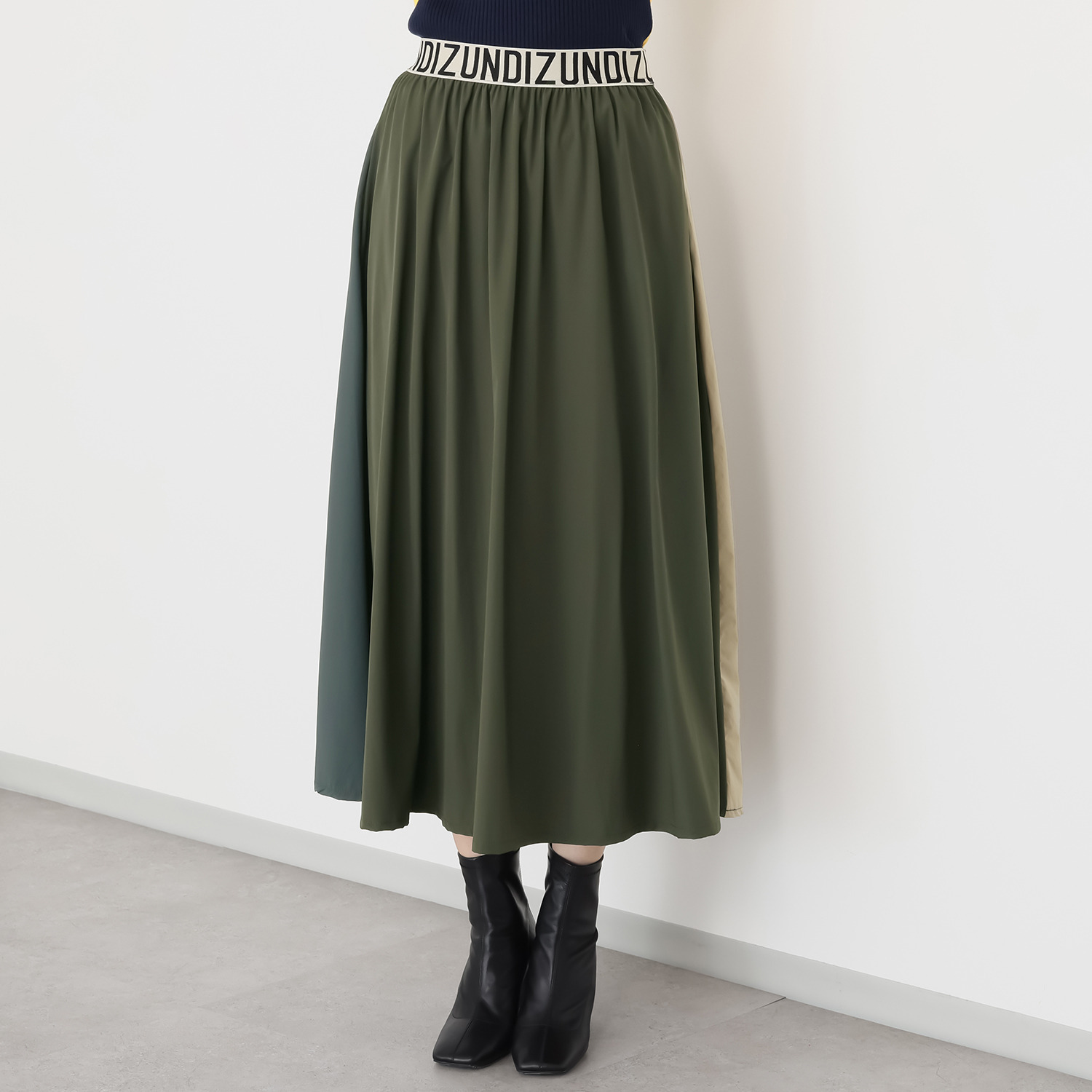 コイビトミサキ 前後２ウェイ 配色デザインスカート