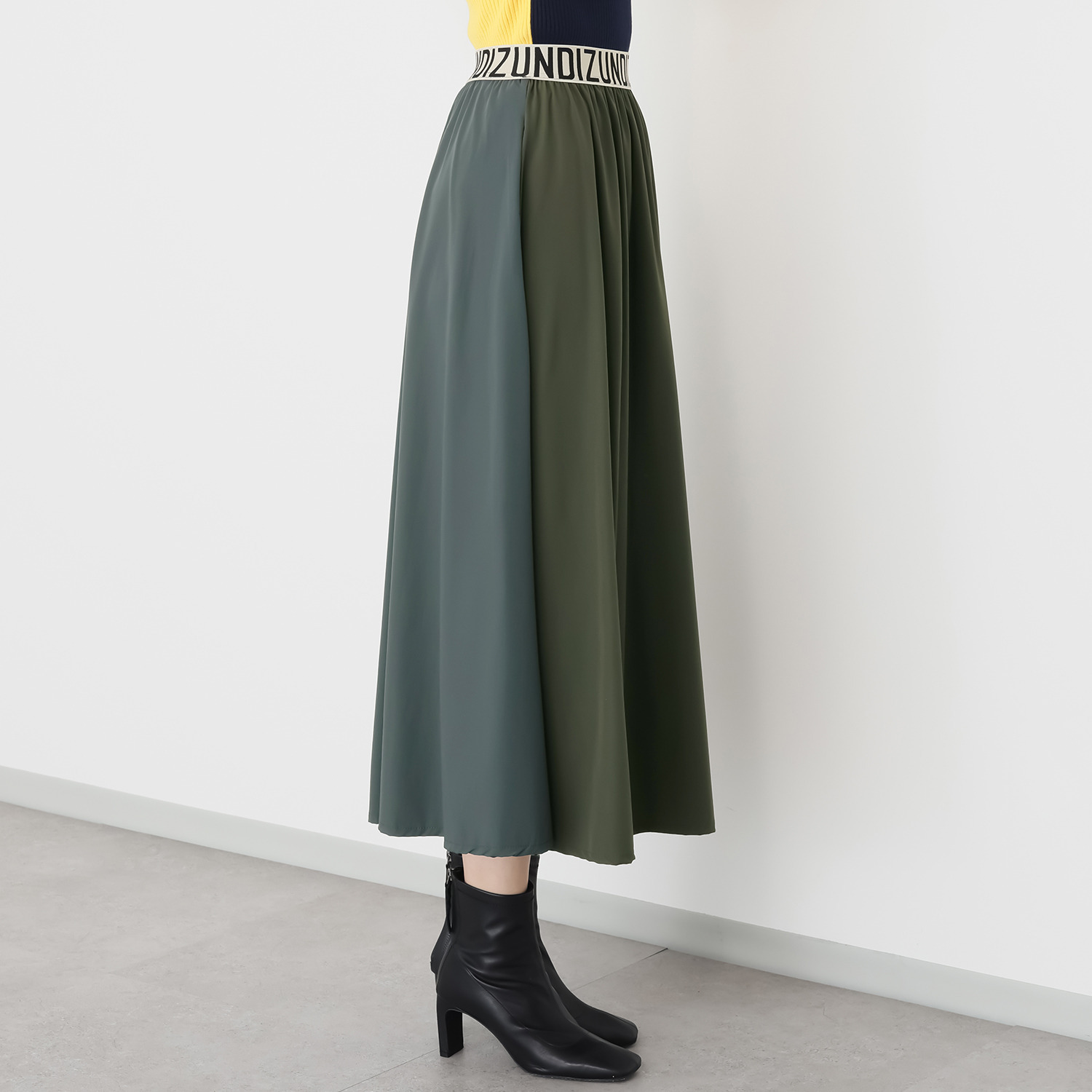 コイビトミサキ 前後２ウェイ 配色デザインスカート