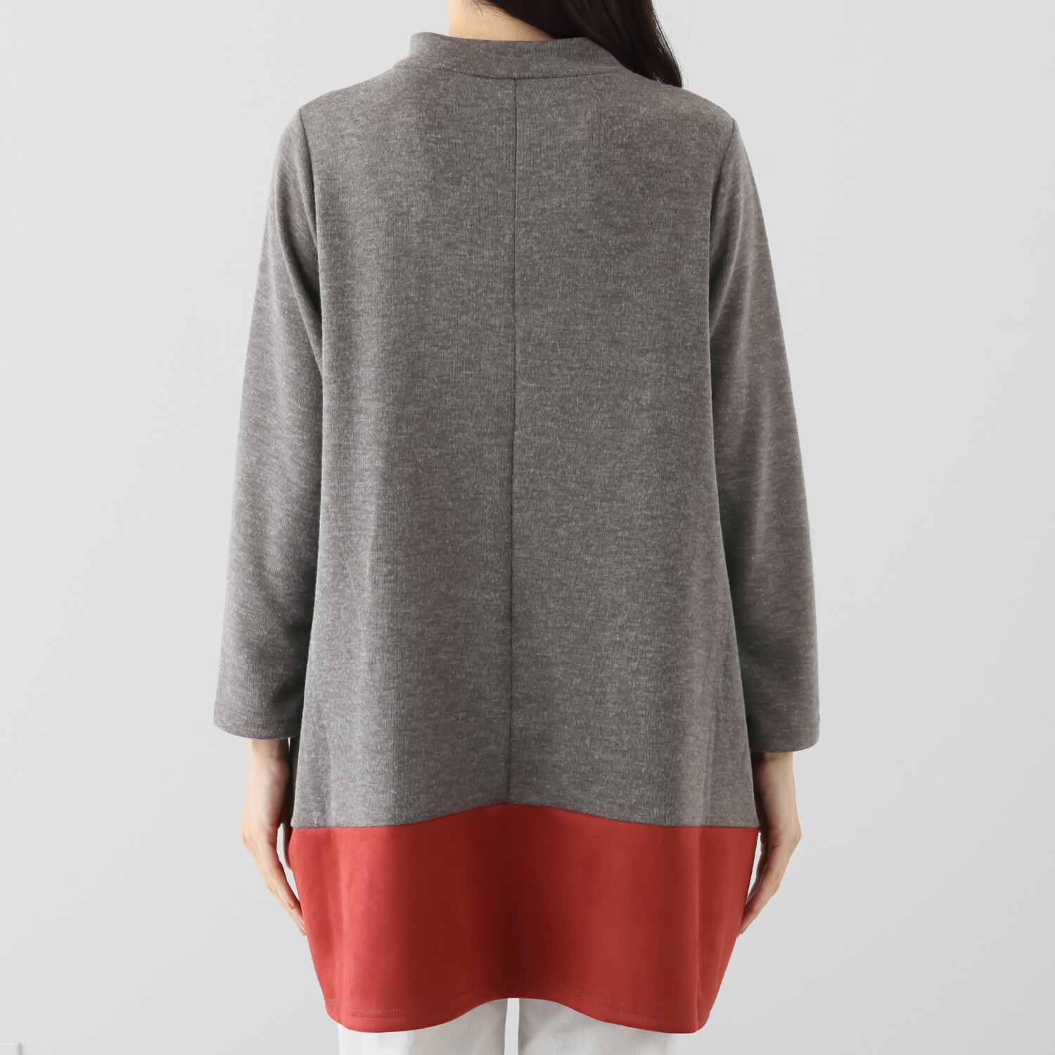 コイビトミサキ チェック柄 切替デザインチュニック