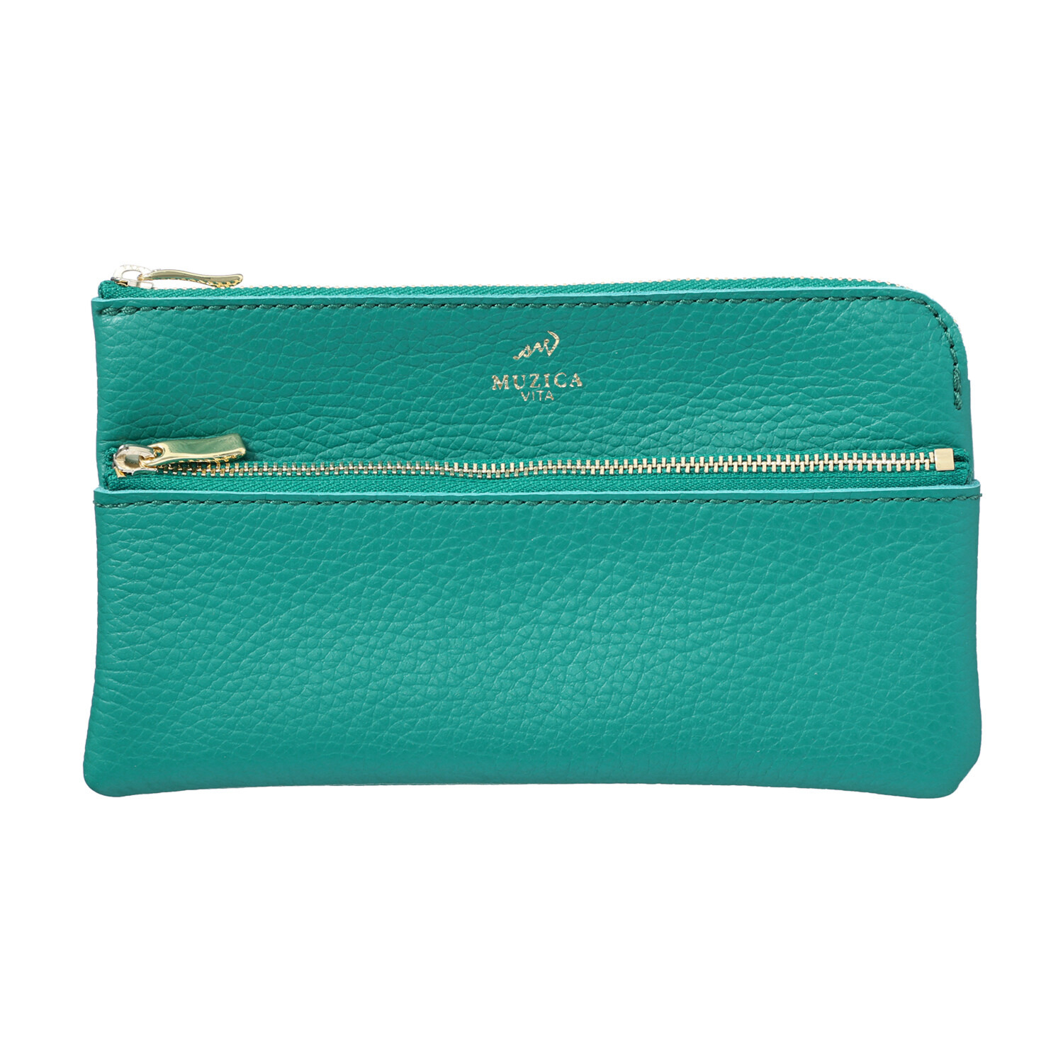 ムジカヴィータ イタリアン牛革 通帳サイズポーチ