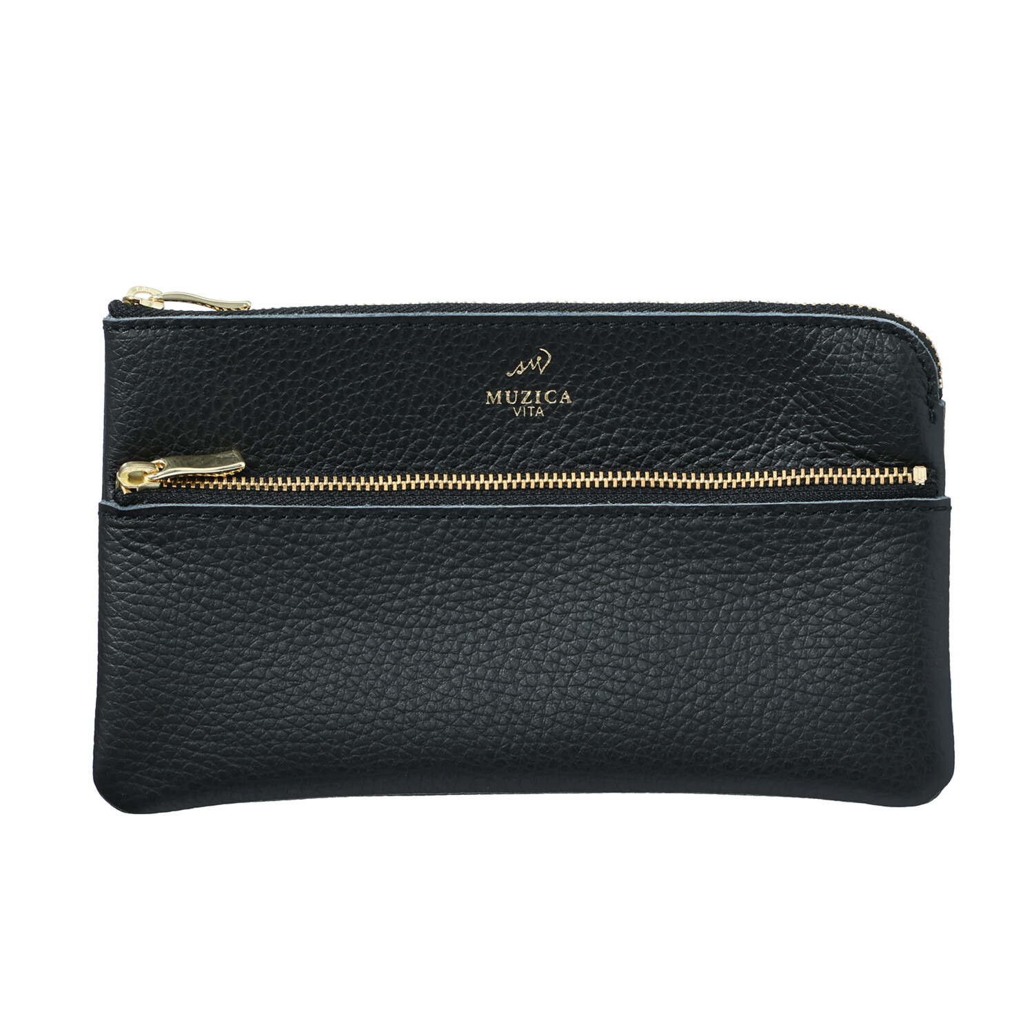 ムジカヴィータ イタリアン牛革 通帳サイズポーチ