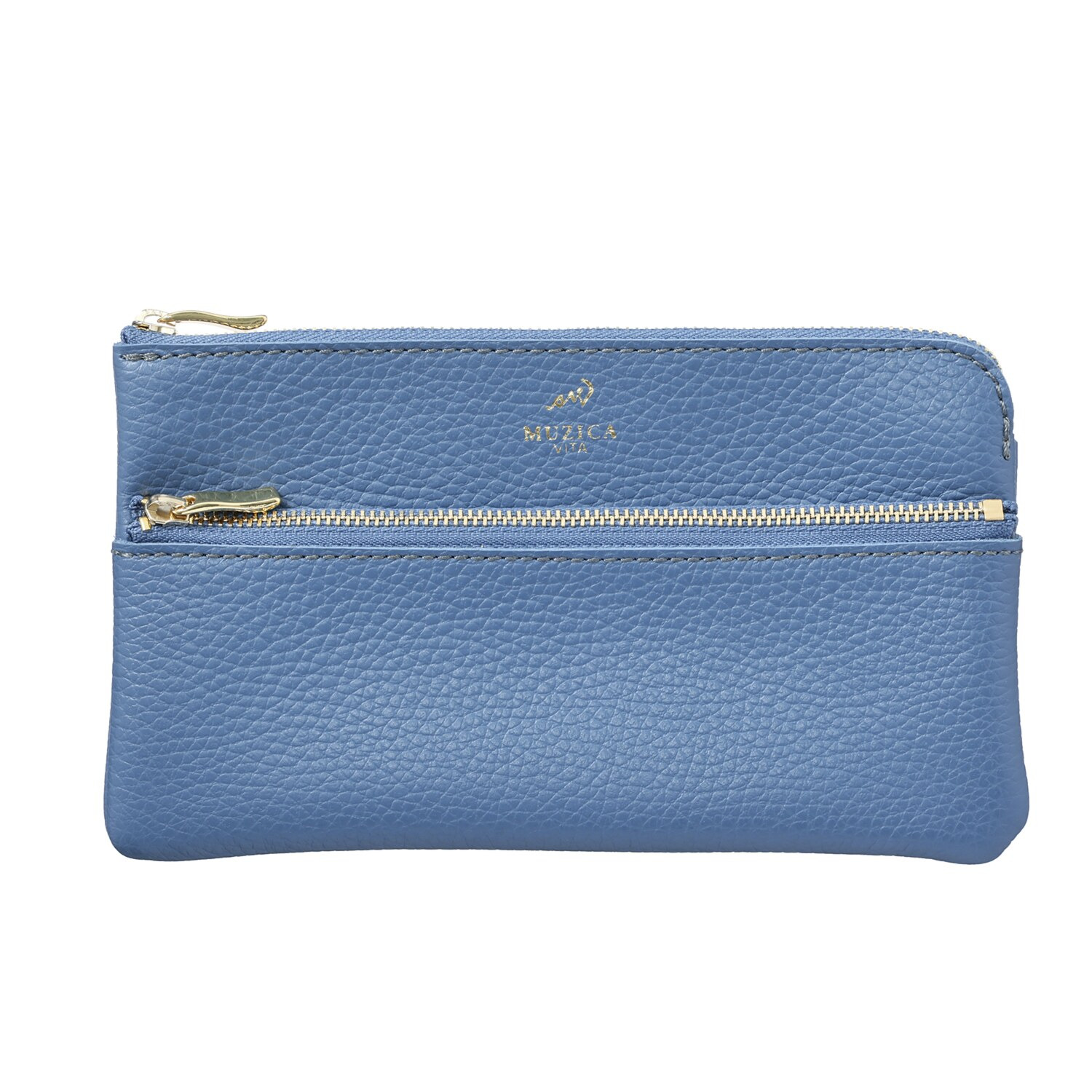 ムジカヴィータ イタリアン牛革 通帳サイズポーチ