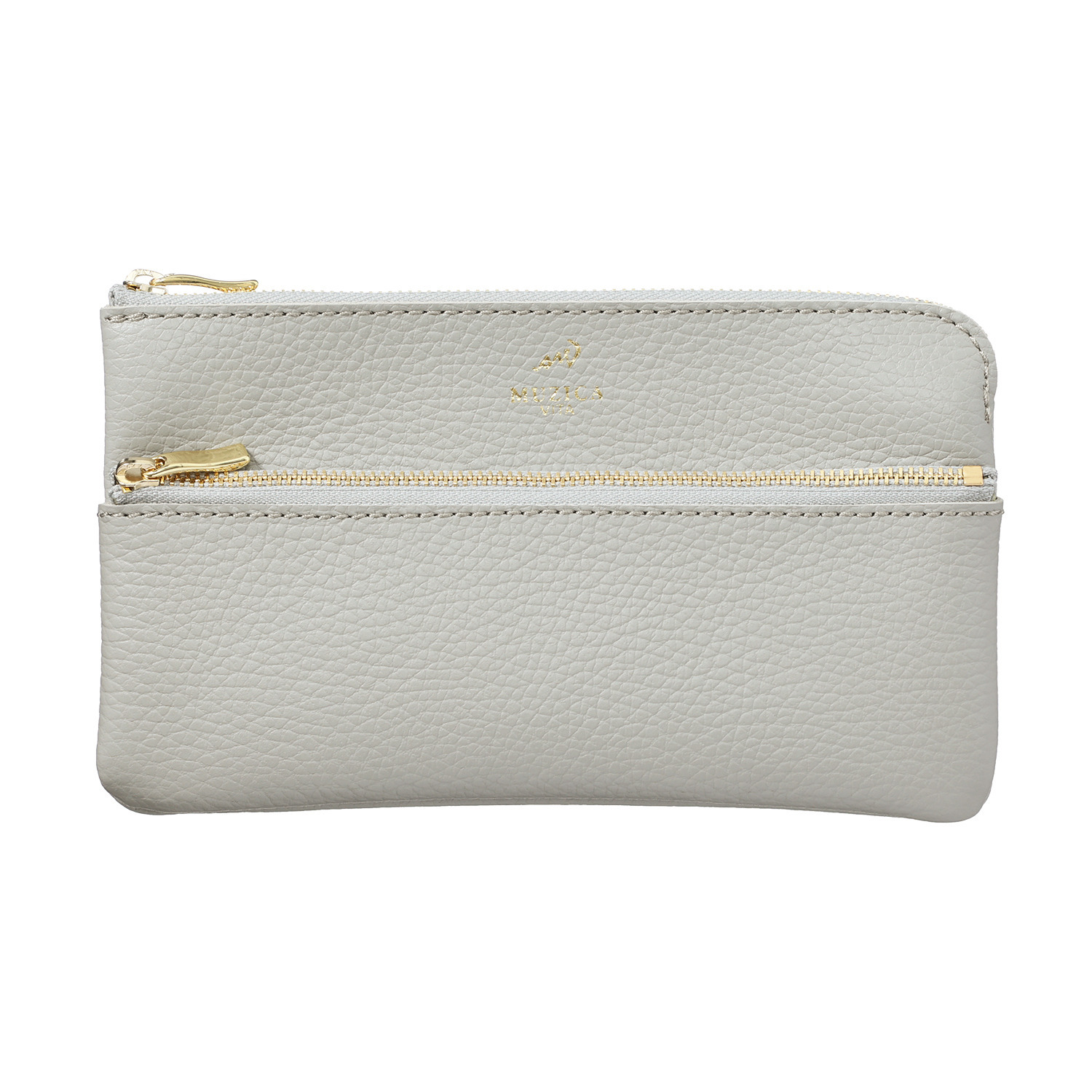 ムジカヴィータ イタリアン牛革 通帳サイズポーチ