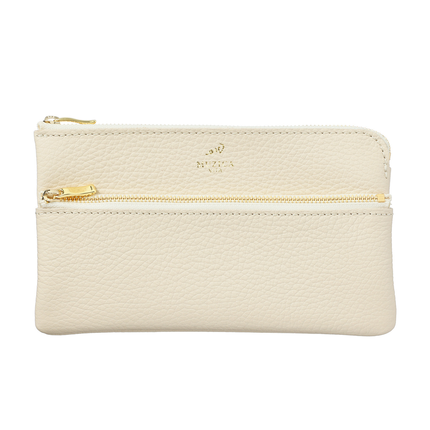 ムジカヴィータ イタリアン牛革 通帳サイズポーチ