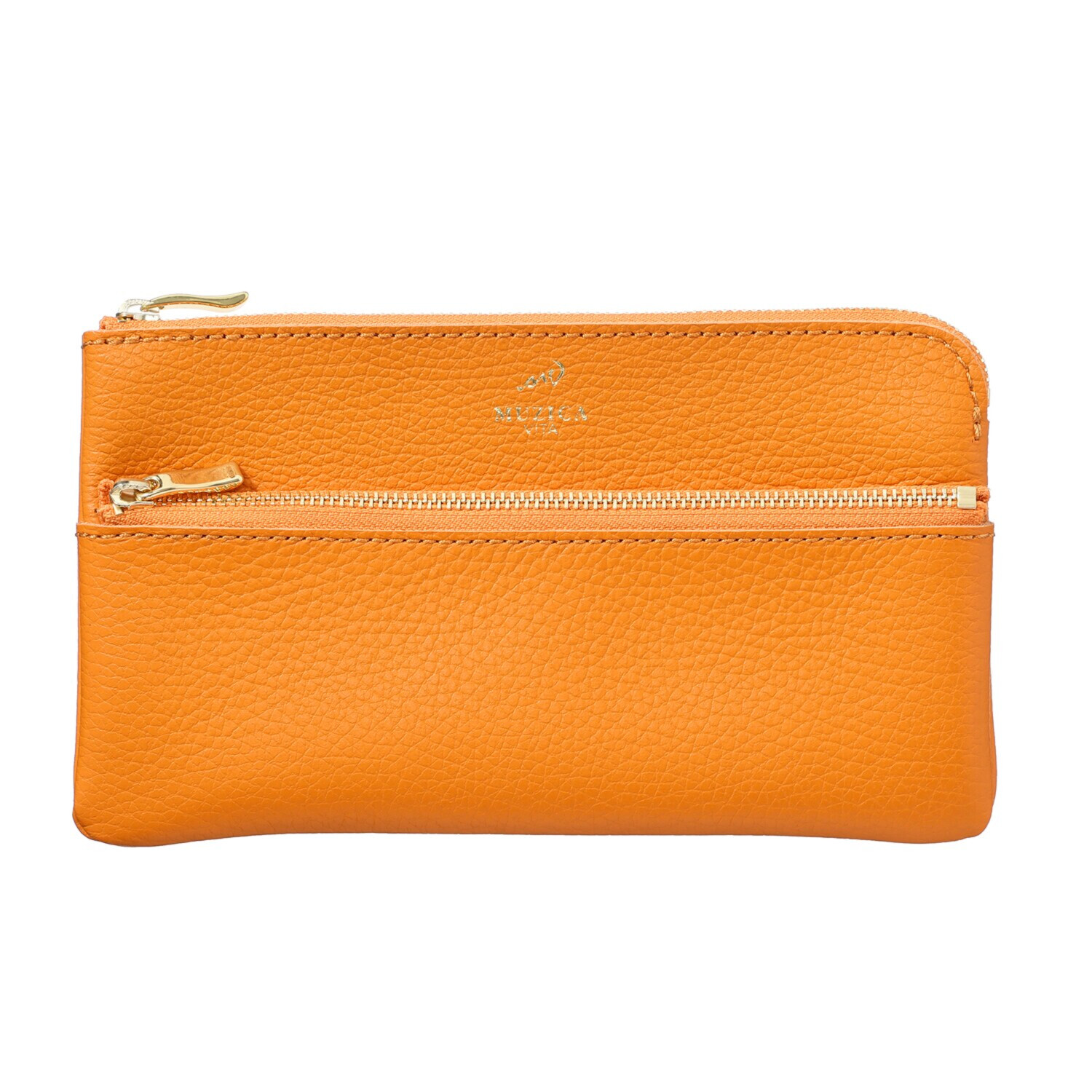 ムジカヴィータ イタリアン牛革 通帳サイズポーチ