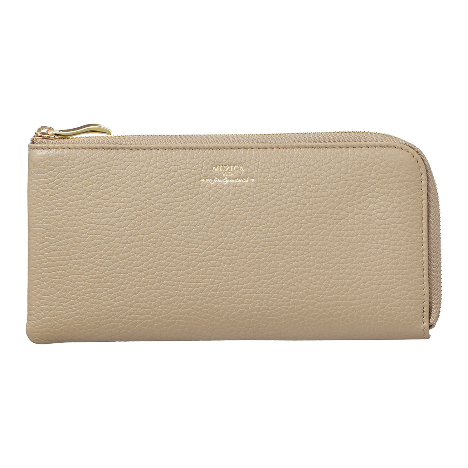 ムジカヴィータ イタリアン牛革 Ｌ字型長財布