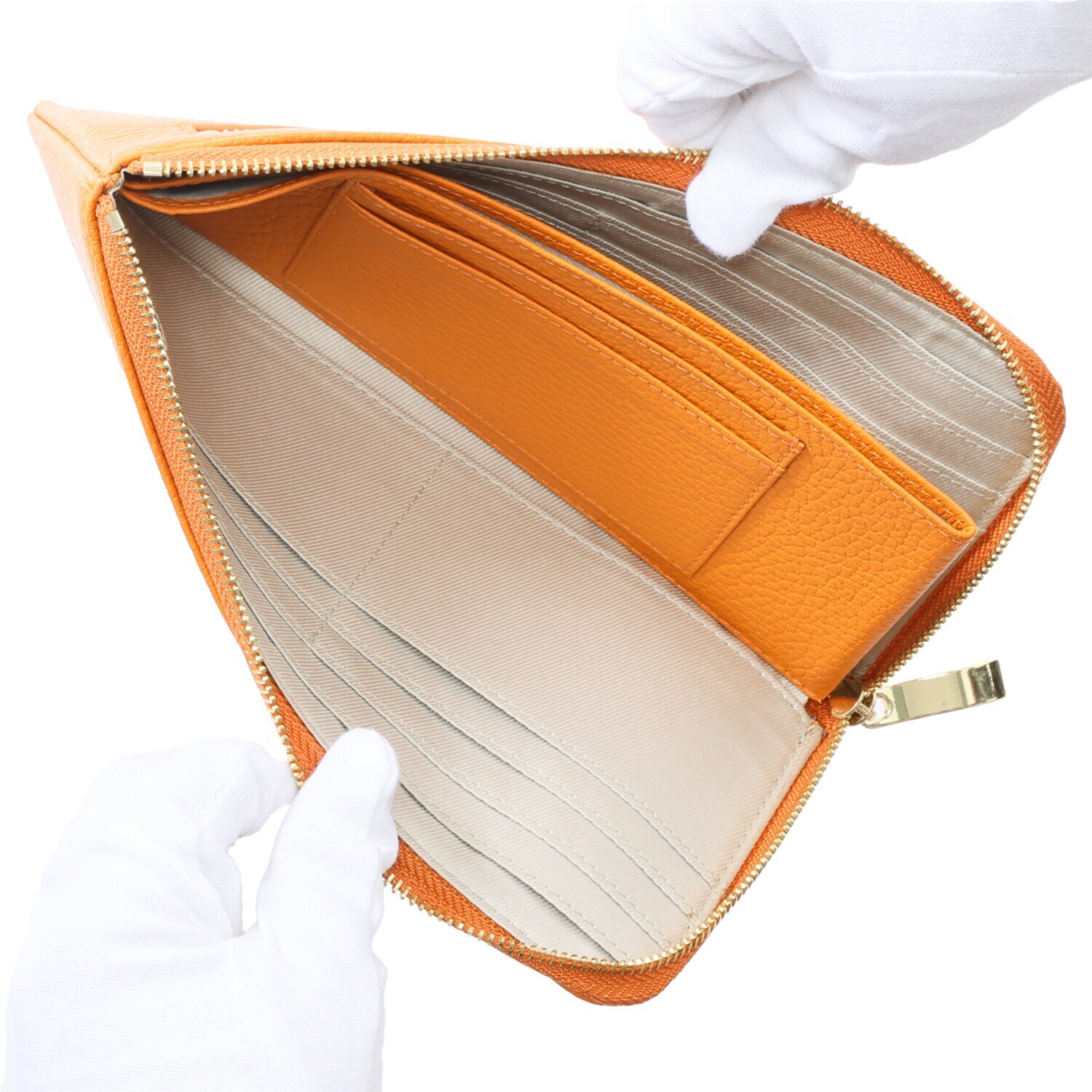 ムジカヴィータ イタリアン牛革 Ｌ字型長財布