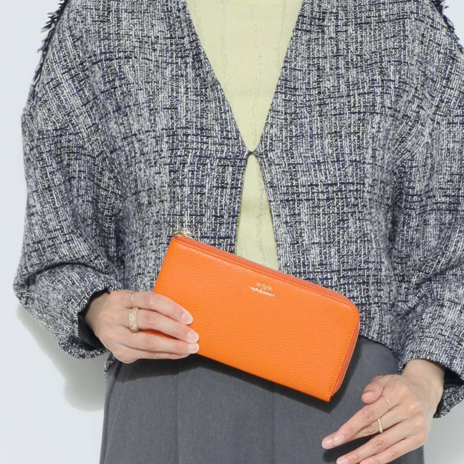 ムジカヴィータ イタリアン牛革 Ｌ字型長財布