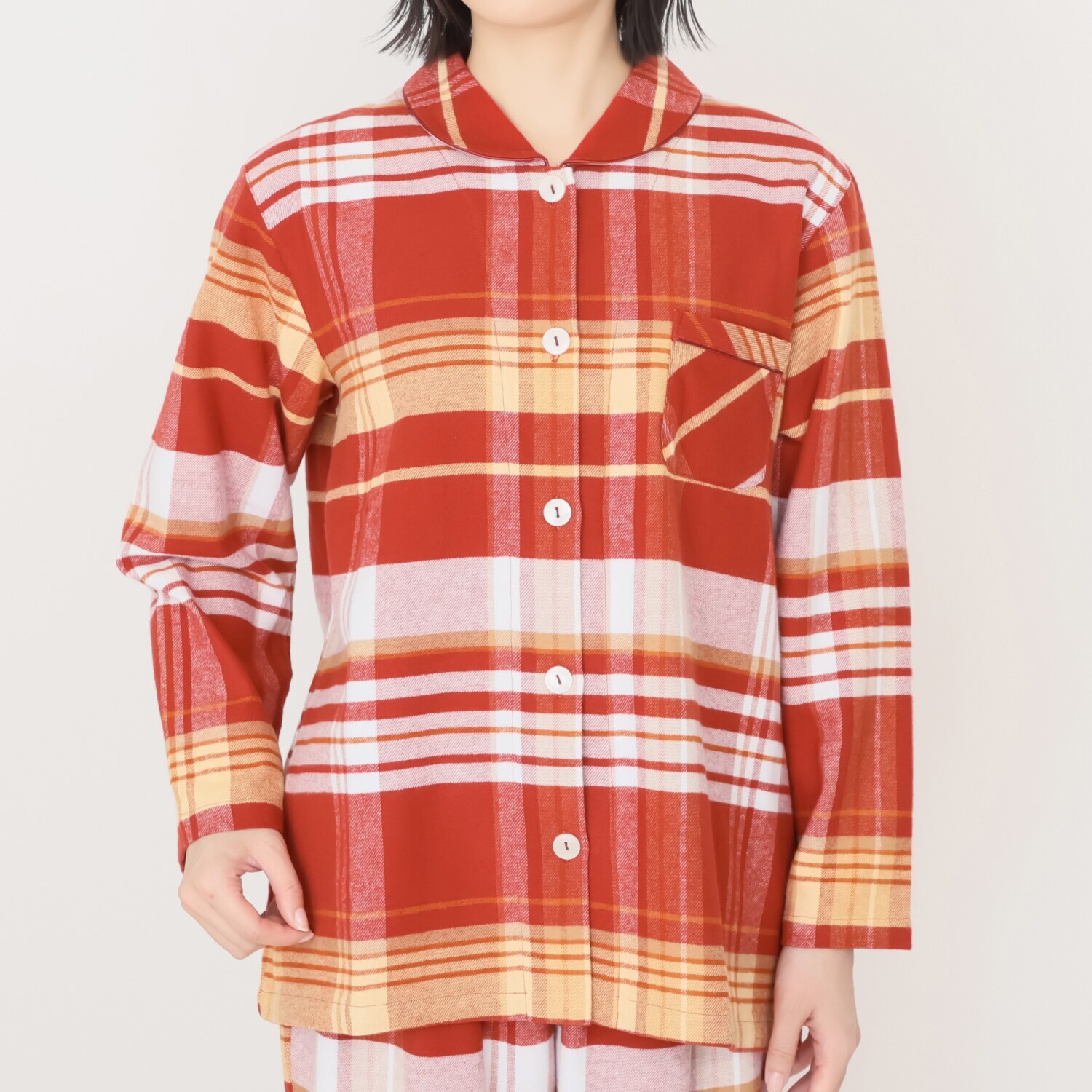 ナルエー 綿１００％ チェックパジャマ