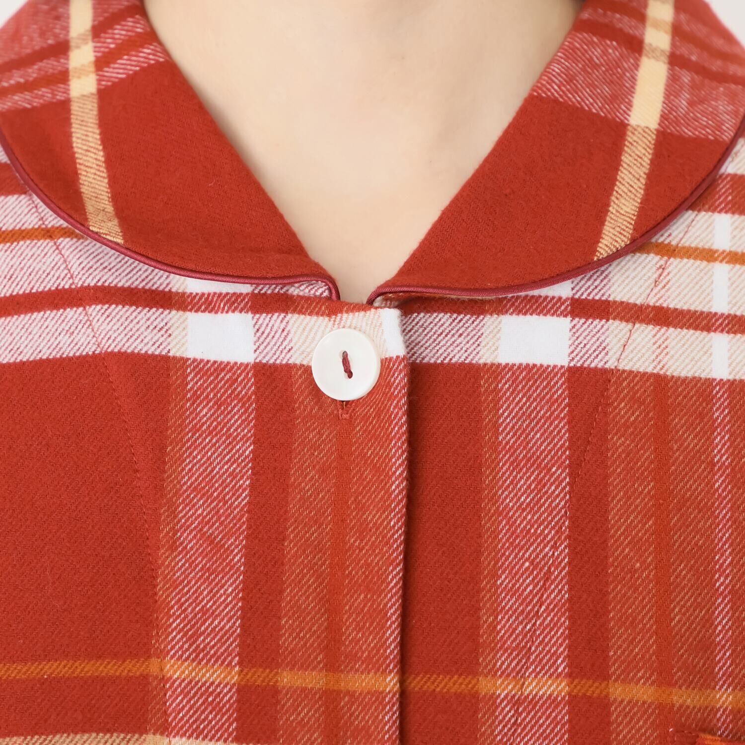 ナルエー 綿１００％ チェックパジャマ