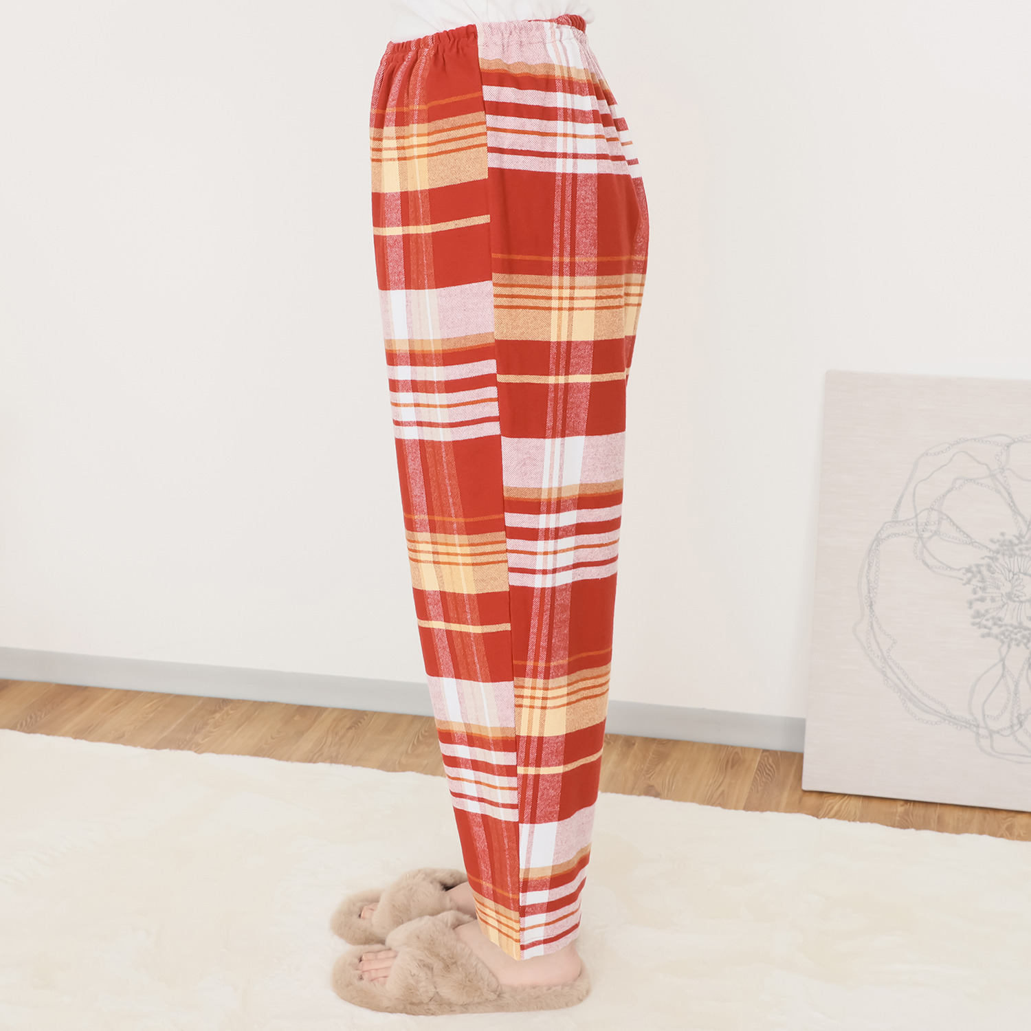 ナルエー 綿１００％ チェックパジャマ