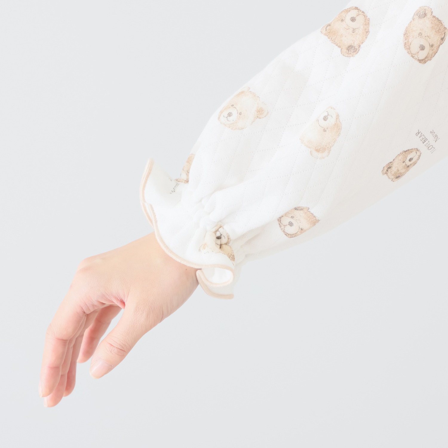 ナルエー 綿混・中綿入り接結 くまさん チュニックワンピース＆ 綿１００％スムース パンツ