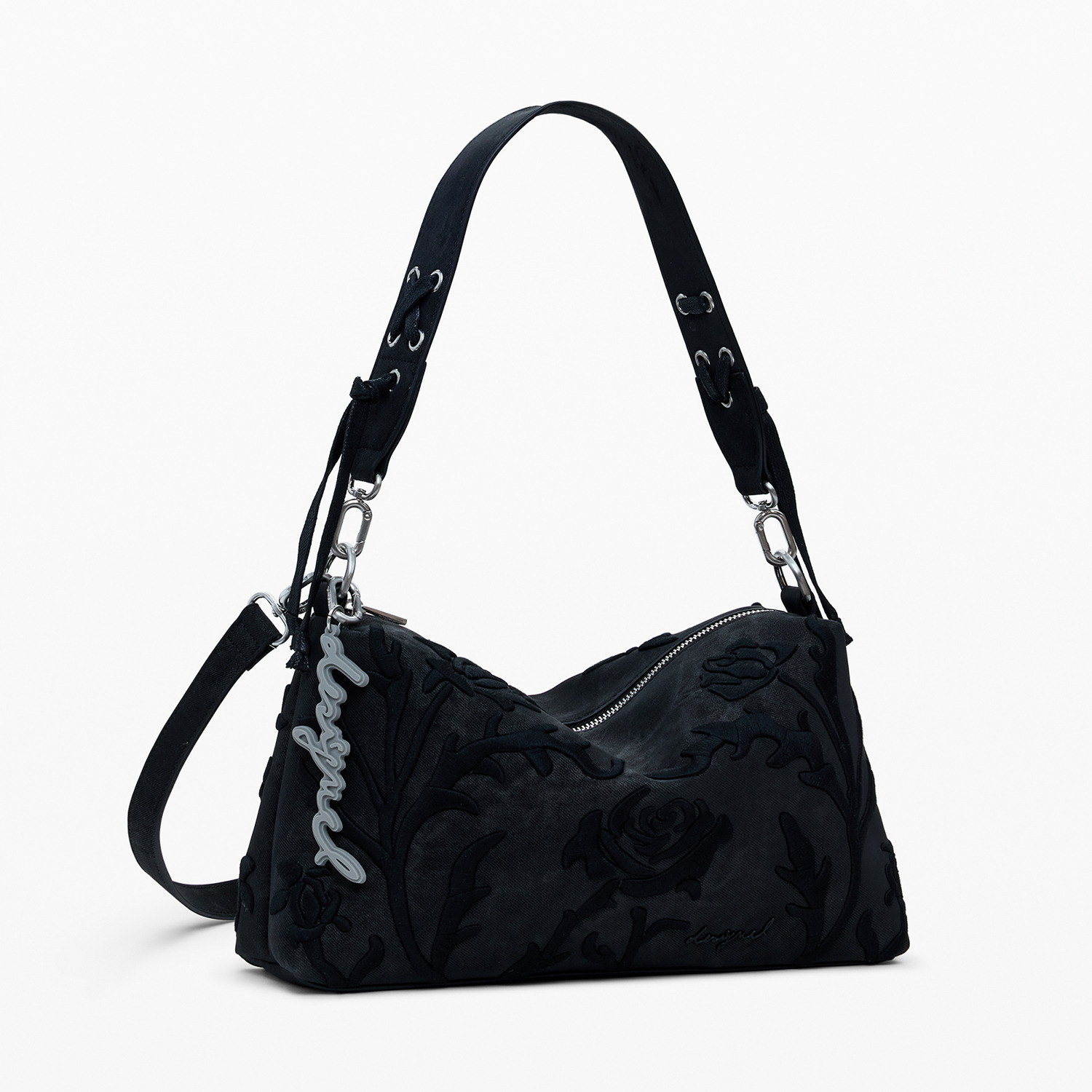 デシグアル 立体お花刺しゅう ２ウェイショルダーバッグ