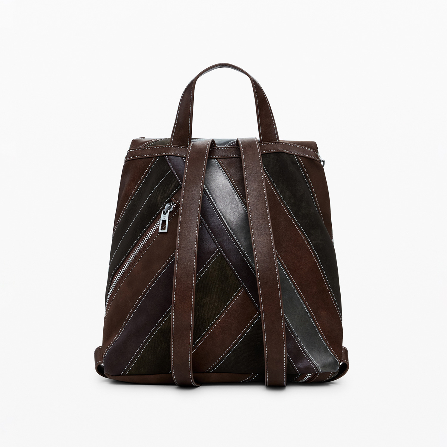 デシグアル パッチワークベルト リュック