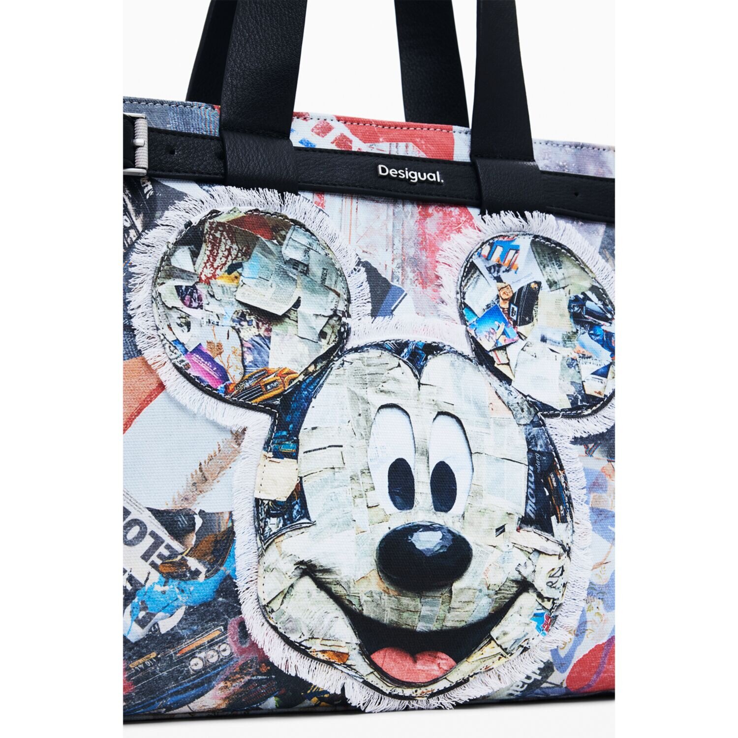 デシグアル ミッキーマウス グラフィック風プリント 大容量ビッグトートバッグ