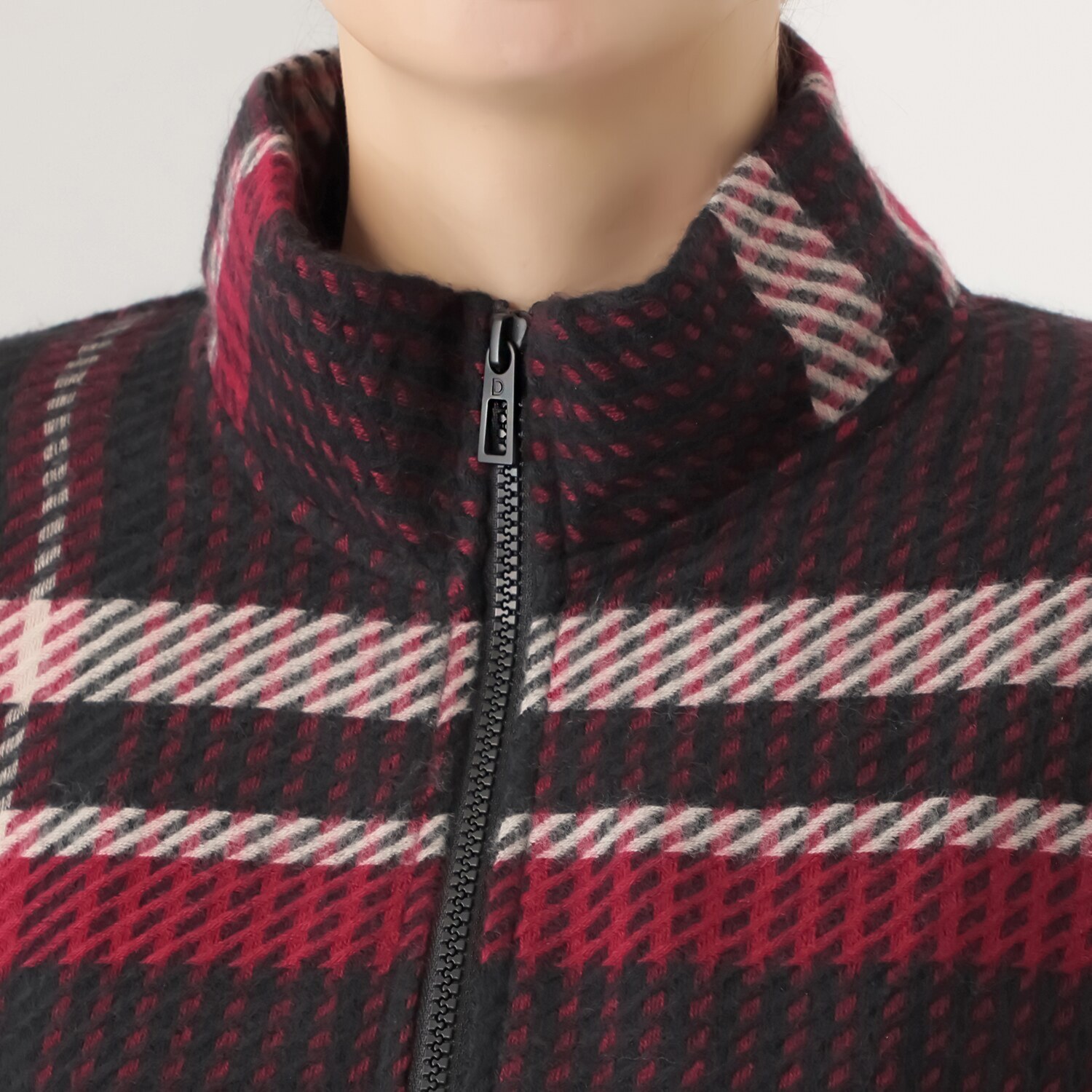 デシグアル チェック柄 ふんわりポンチョ