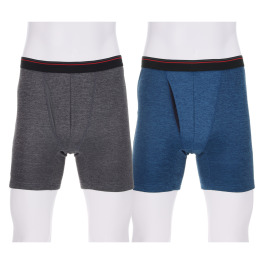 オトコの温活 裏ボア ロングボクサーパンツ ２色セット ＜メンズ＞