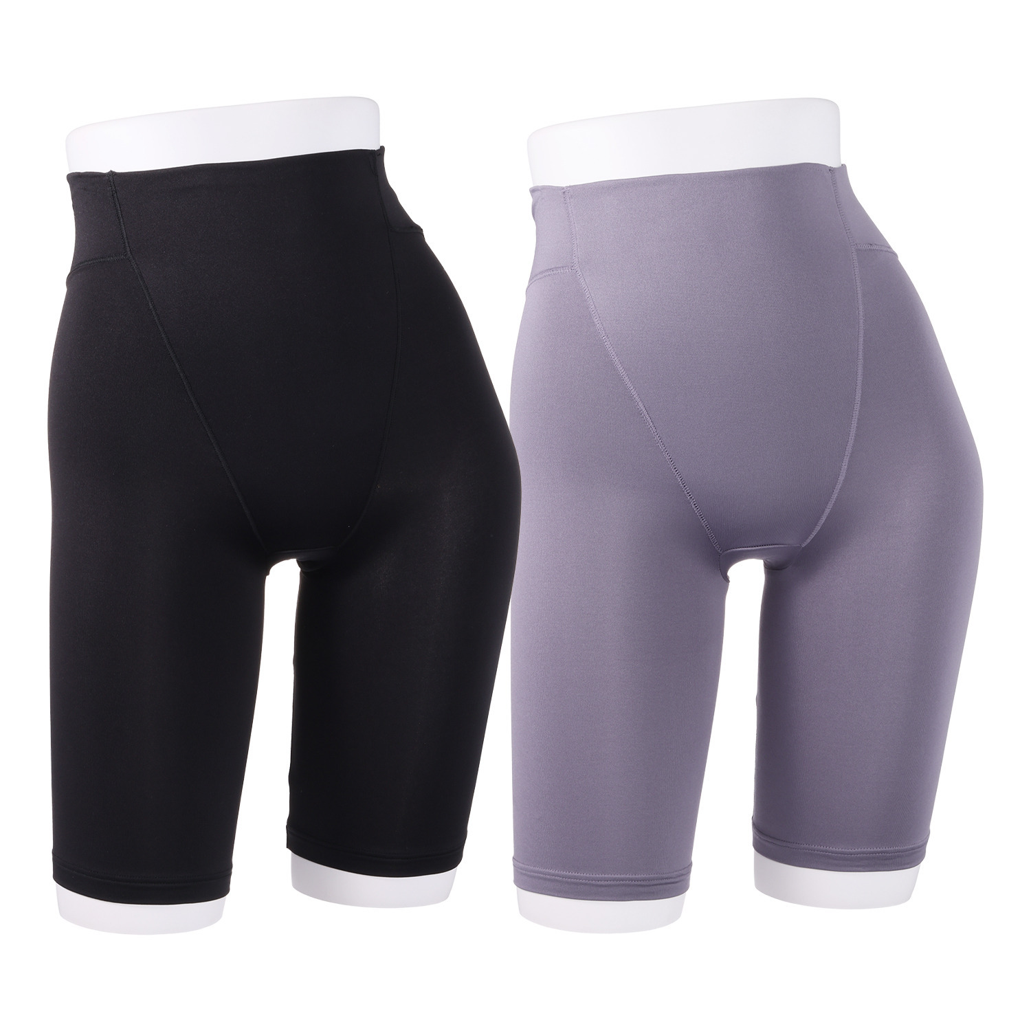 温活キュート 裏起毛 仙骨キルト 五分丈ボトム２色セット