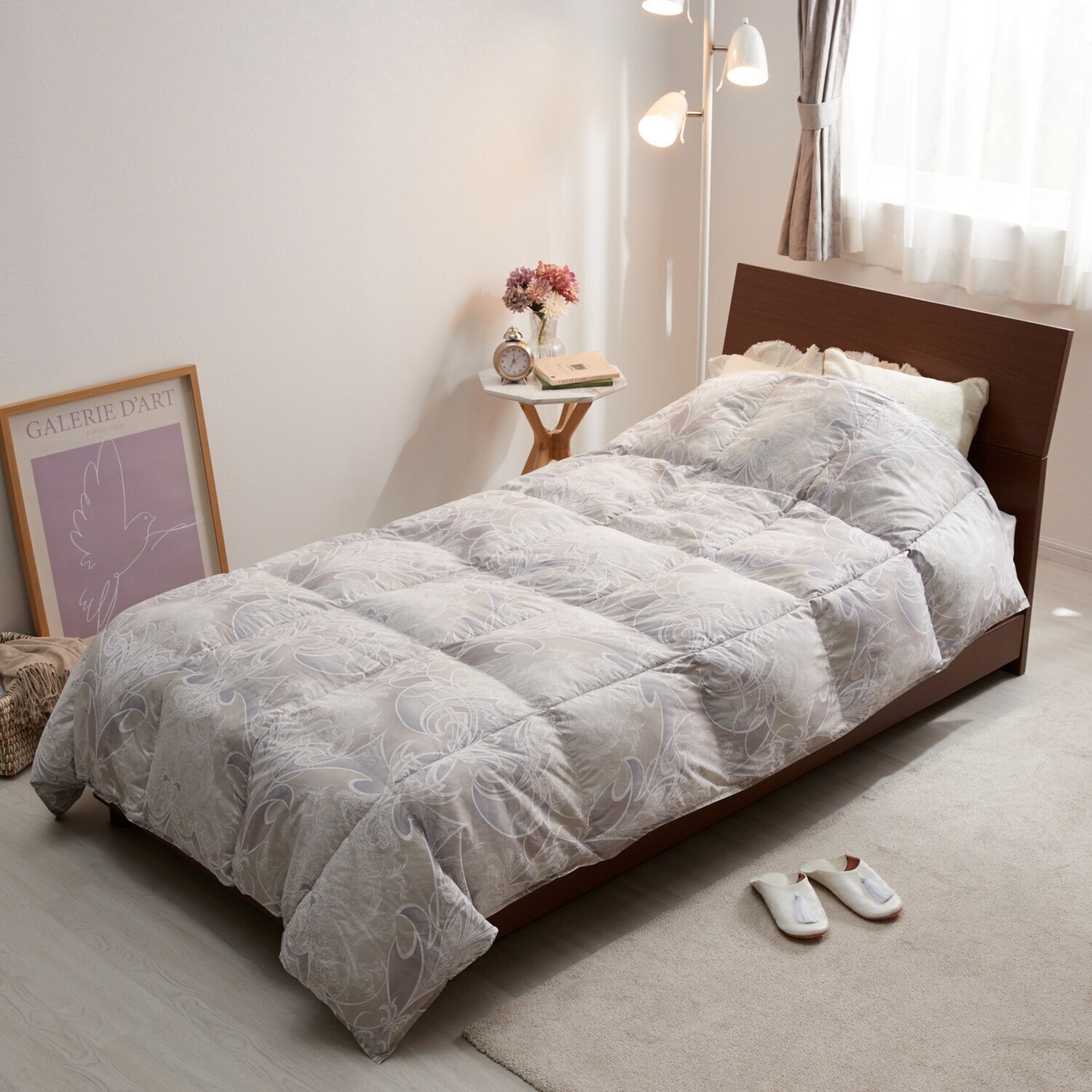 ＯＮＳＥＮ　ＫＩＢＵＮ 蓄熱＆抗菌防臭わた使用 ふんわり軽くて暖かい 温泉気分なふとん ＜セミダブル＞