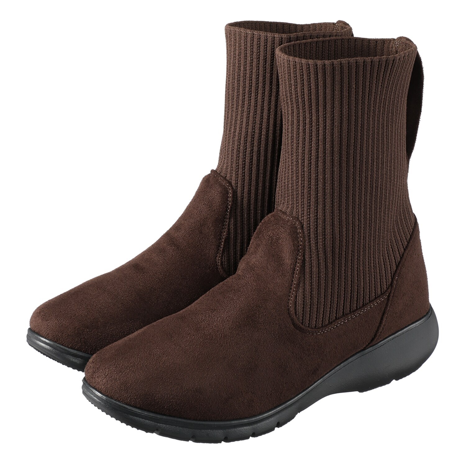 ラックラック 履いて歩いて全身運動！ 空飛ぶ　洗える ２ＷＡＹ ストレッチニットブーツ