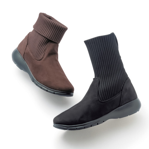 ラックラック 履いて歩いて全身運動! 空飛ぶ 洗える 2WAY ストレッチニットブーツ ラックラック 履いて歩いて全身運動! 空飛ぶ 洗える 2WAY ストレッチニットブーツ